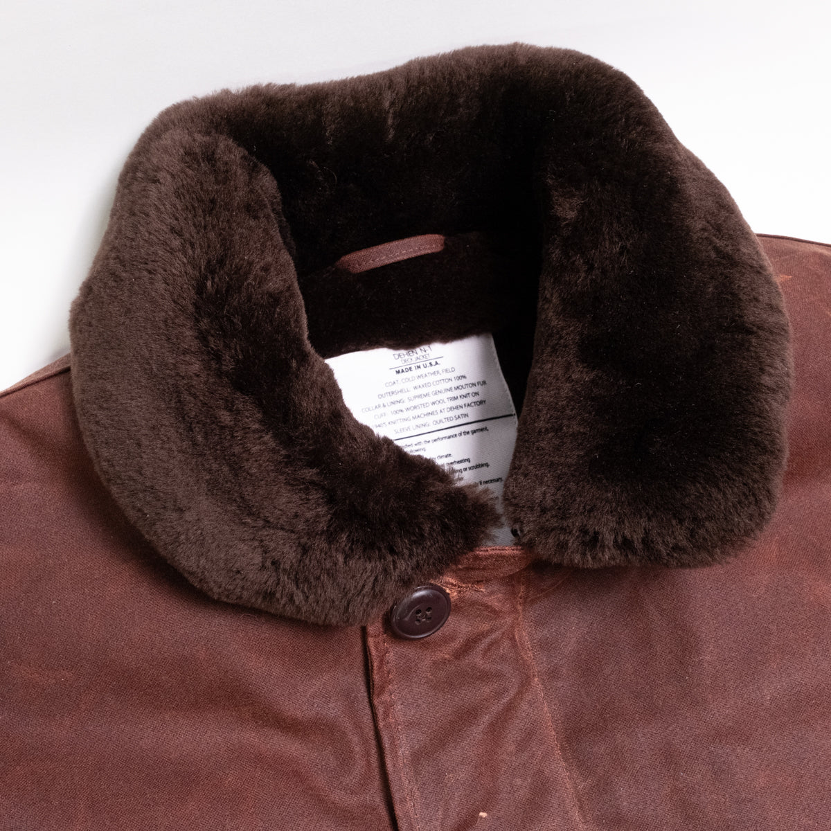 N-1 Deck Jacket Waxed Canvas Fig/Brown
