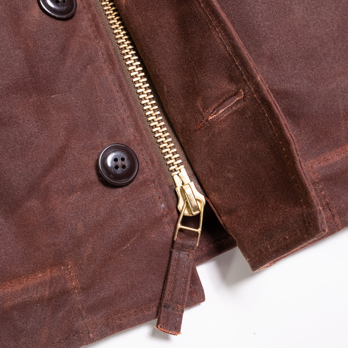 N-1 Deck Jacket Waxed Canvas Fig/Brown