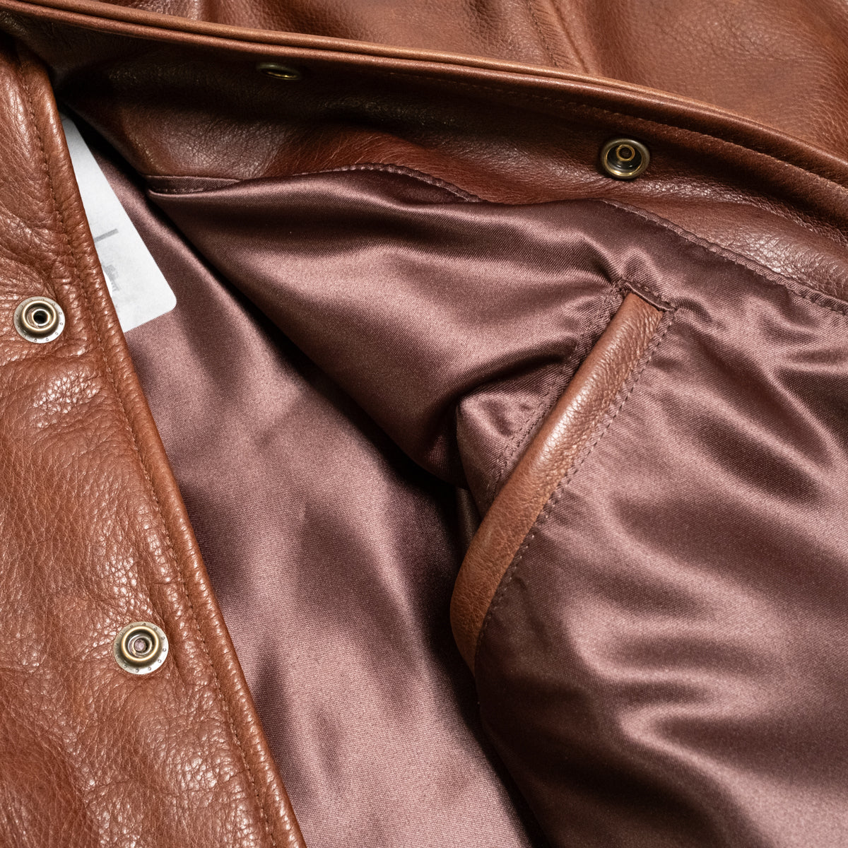 All City Leather Jacket Espresso