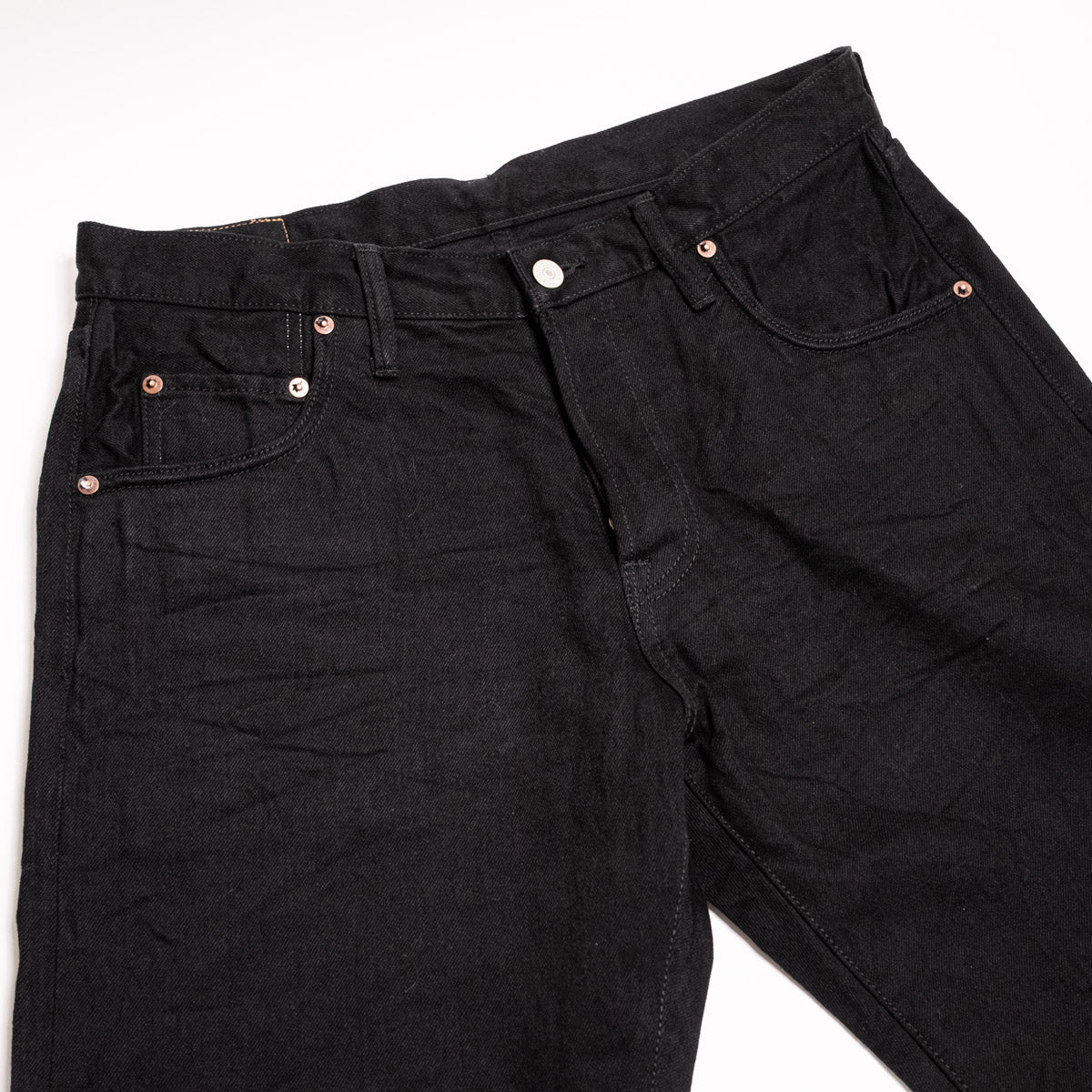 400-TB 14.9oz Japanese Selvedge Denim Tapered Leg Black