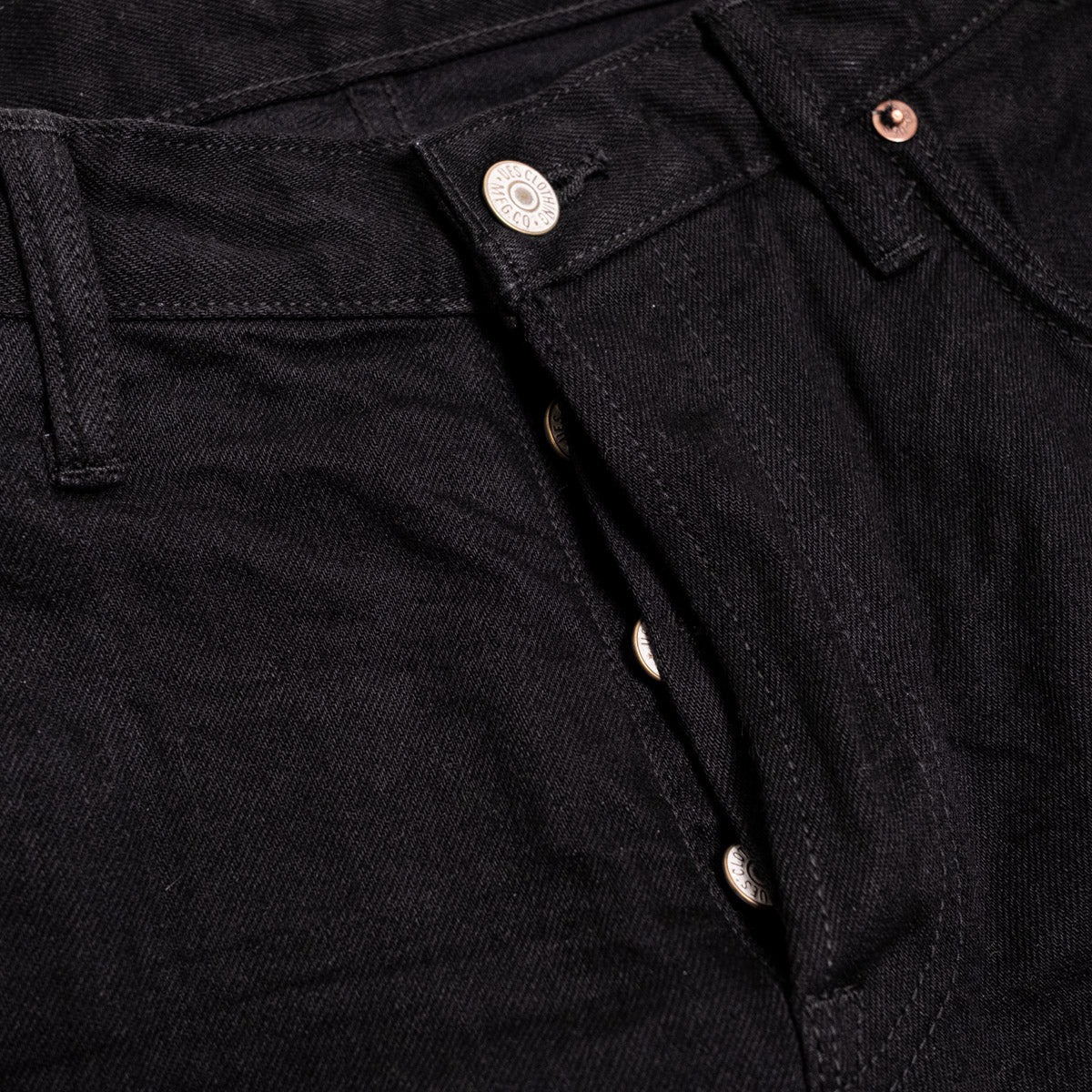 400-TB 14.9oz Japanese Selvedge Denim Tapered Leg Black