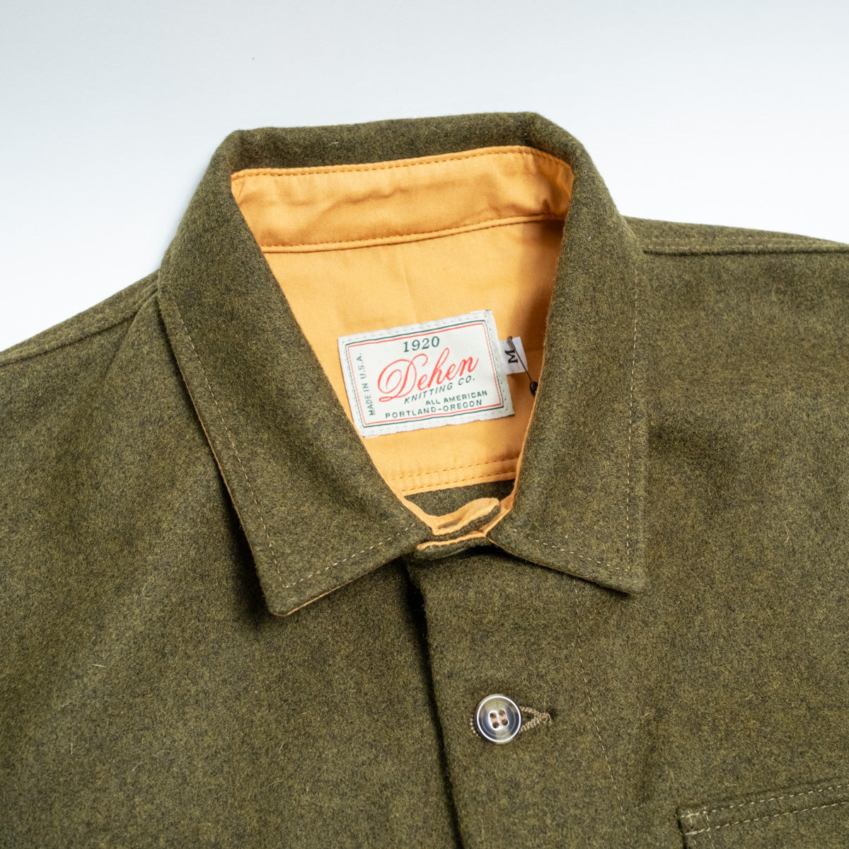 Crissman Overshirt Army Green Wool