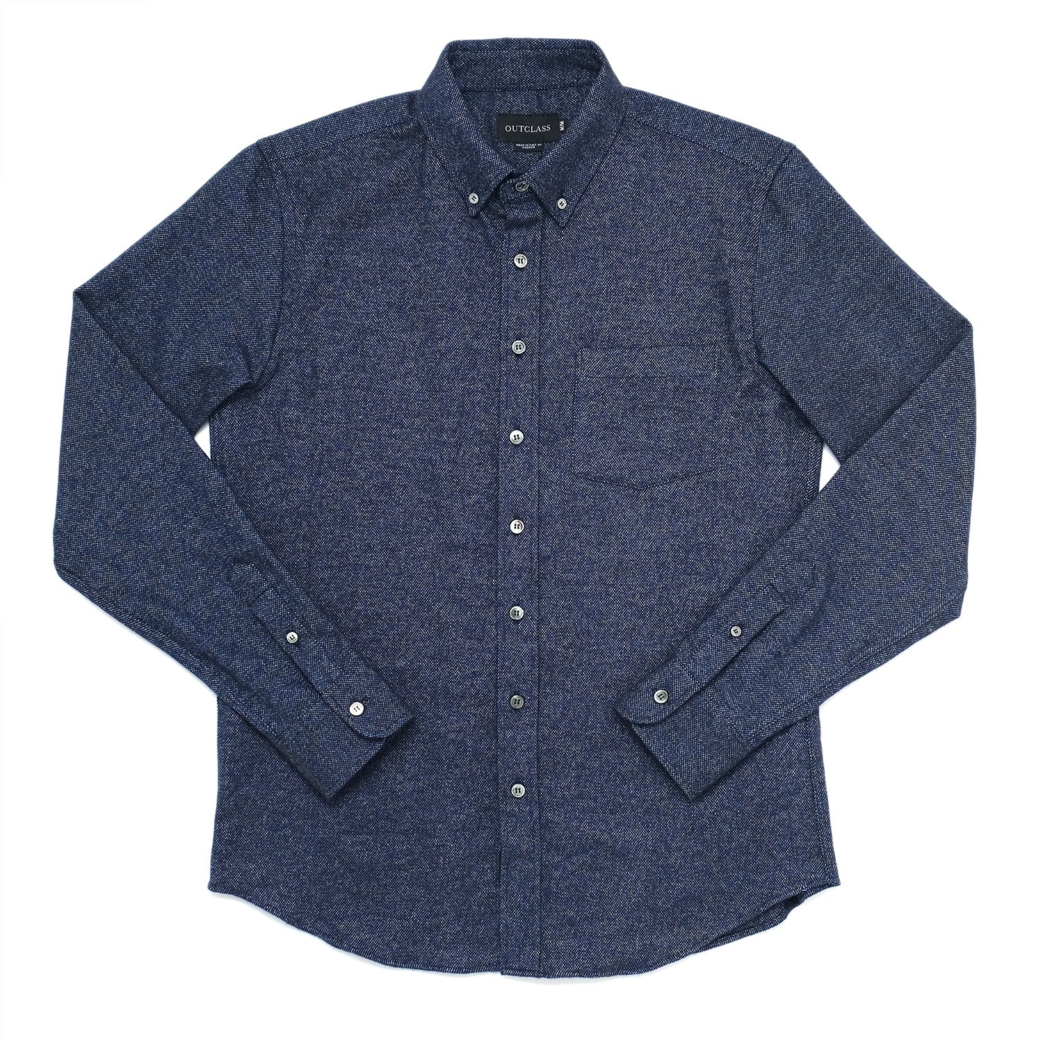 Indigo Tweed Flannel Shirt