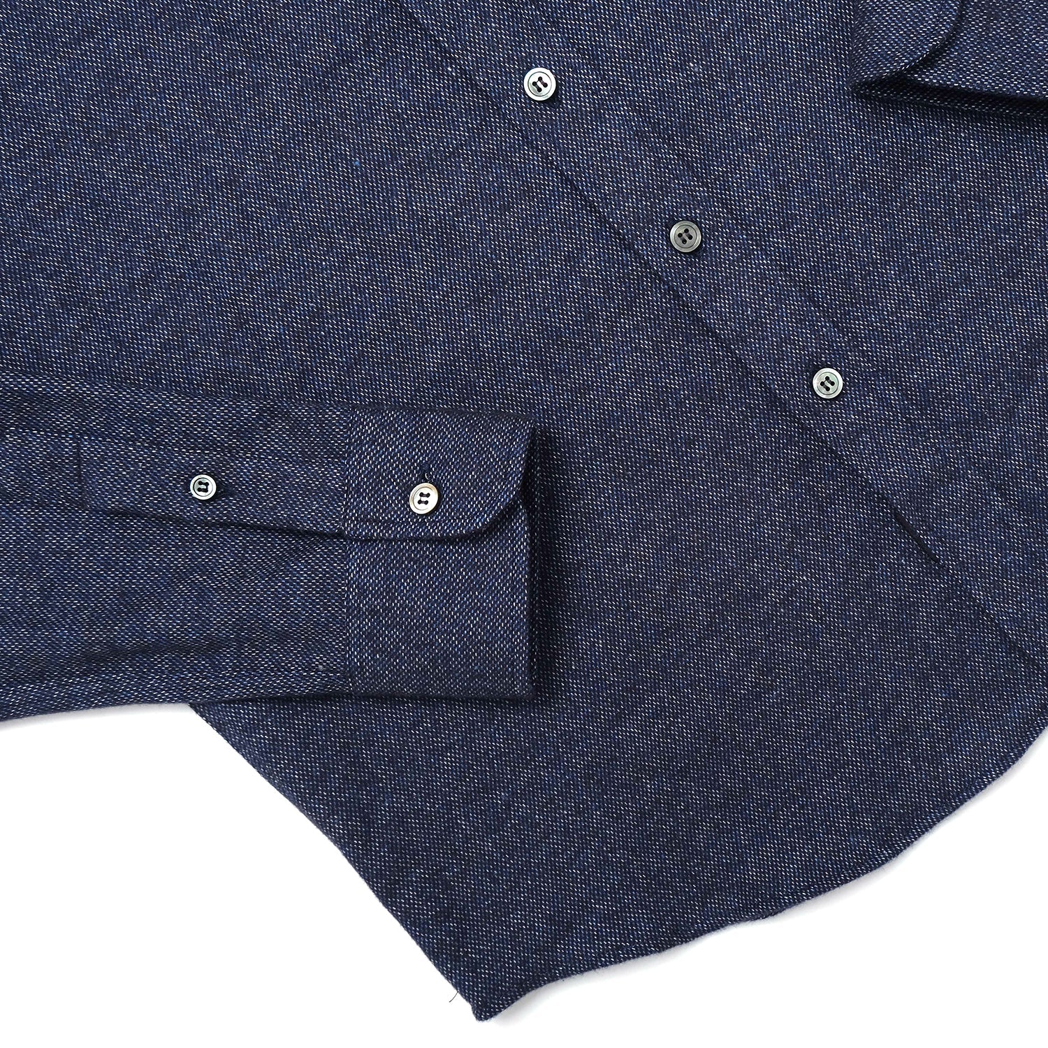 Indigo Tweed Flannel Shirt