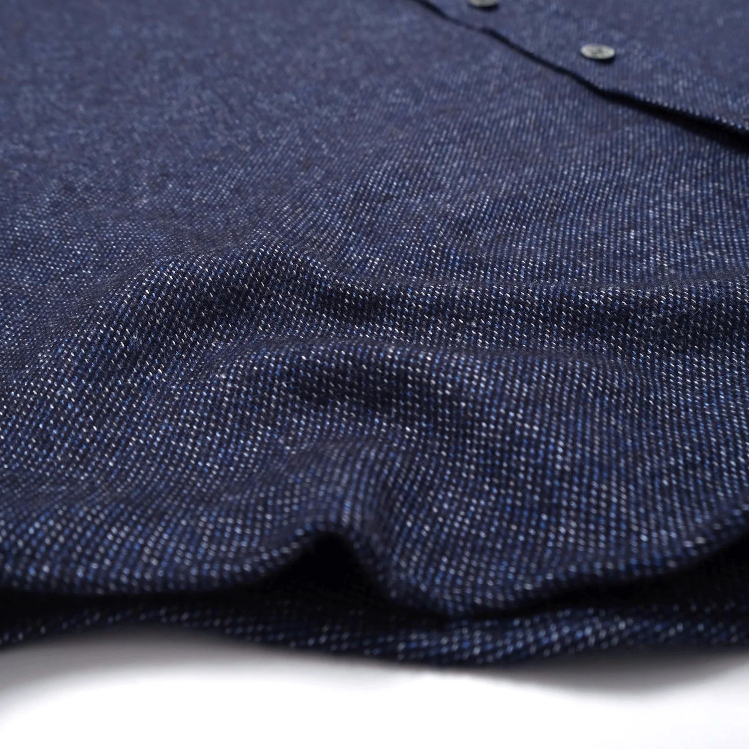 Indigo Tweed Flannel Shirt