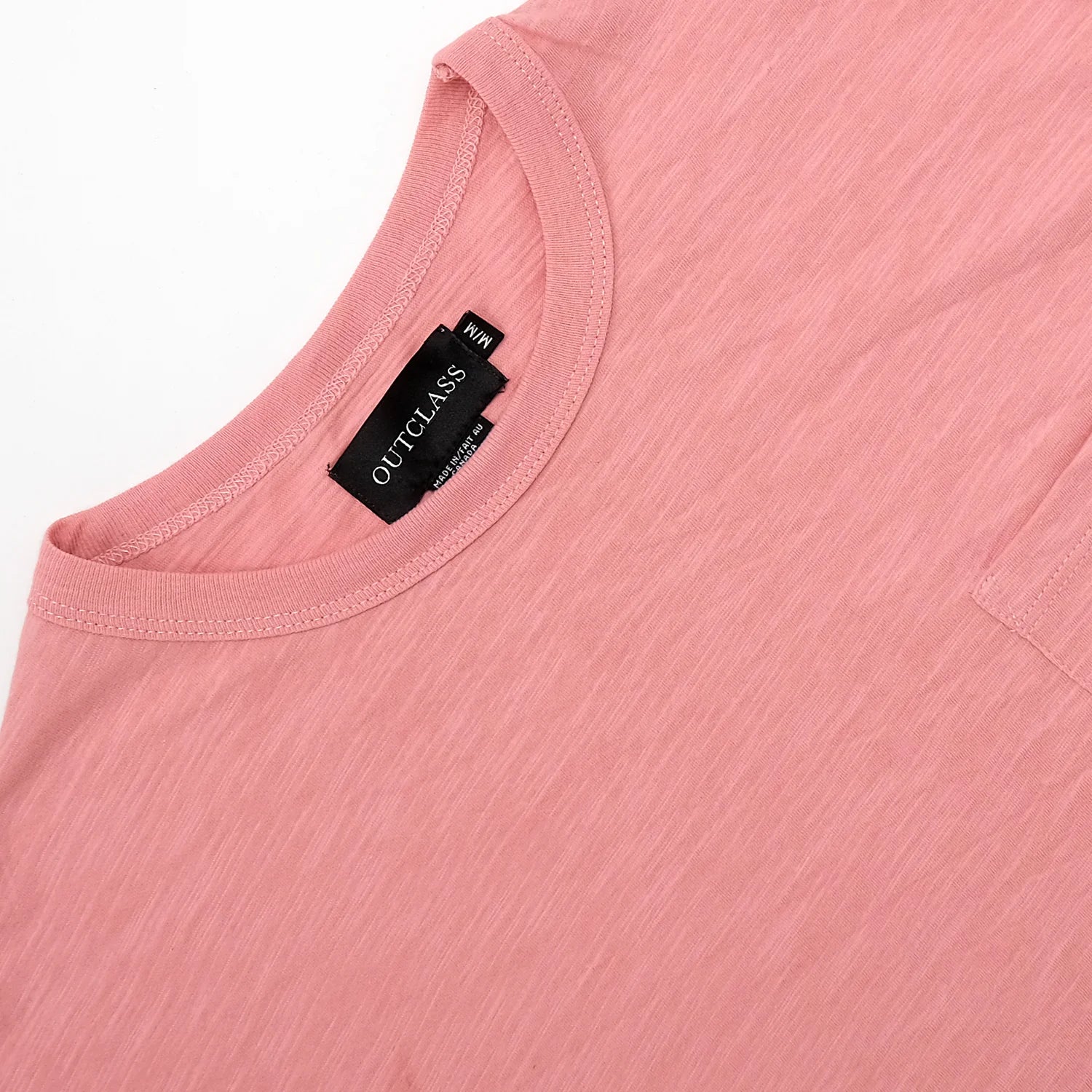 Slub S/S Pocket T-Shirt Rose