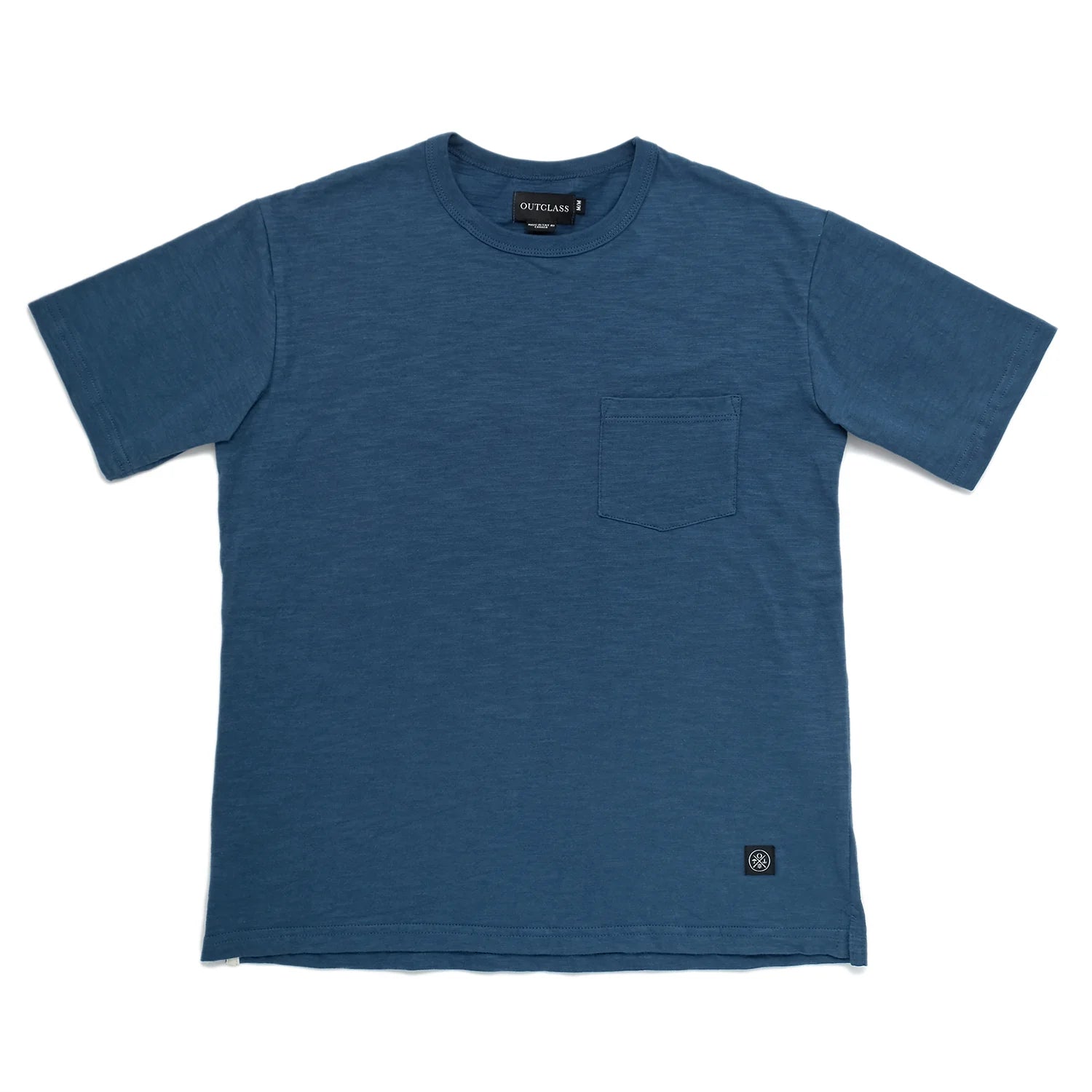 Slub S/S Pocket T-Shirt Faded Indigo