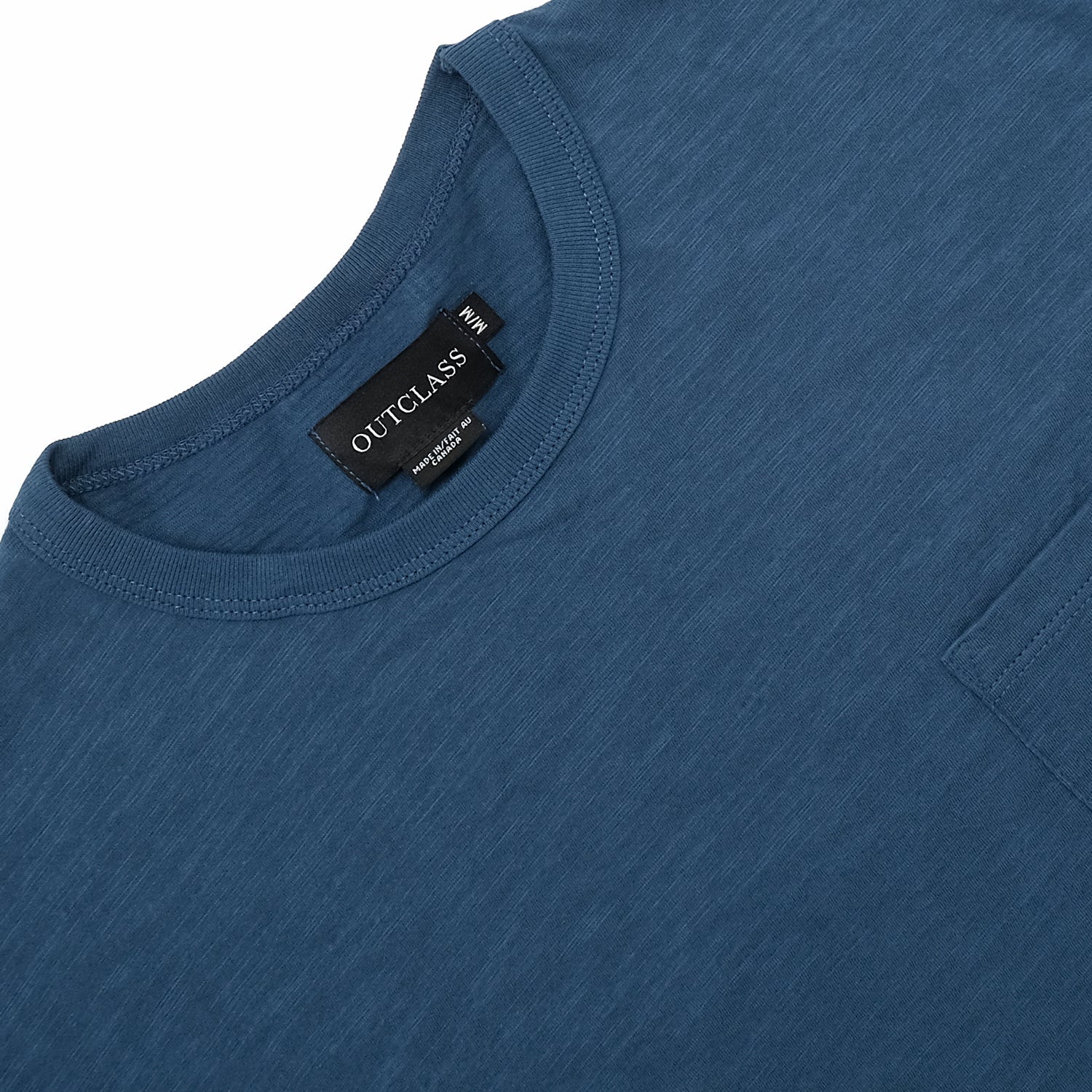 Slub S/S Pocket T-Shirt Faded Indigo