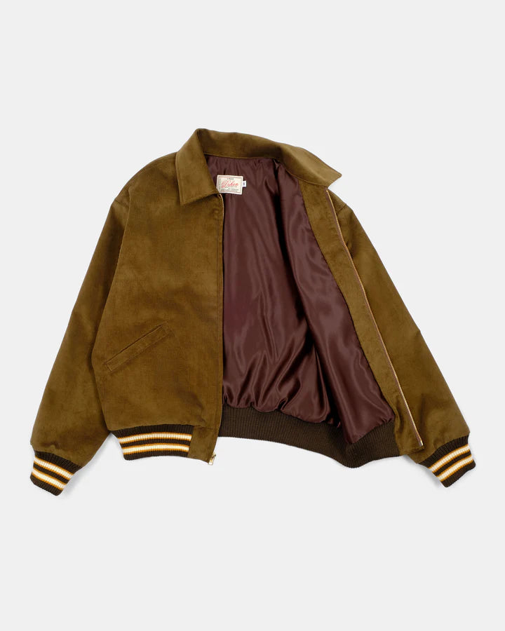60's Cut Team Jacket Olive Drab Corduroy