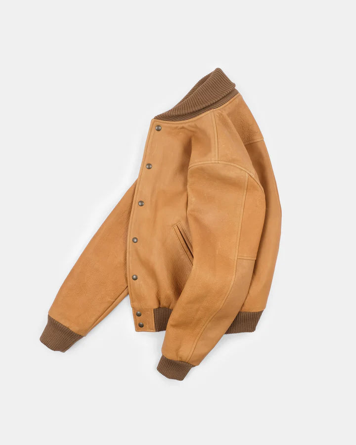 All City Leather Jacket Rust Cowhide