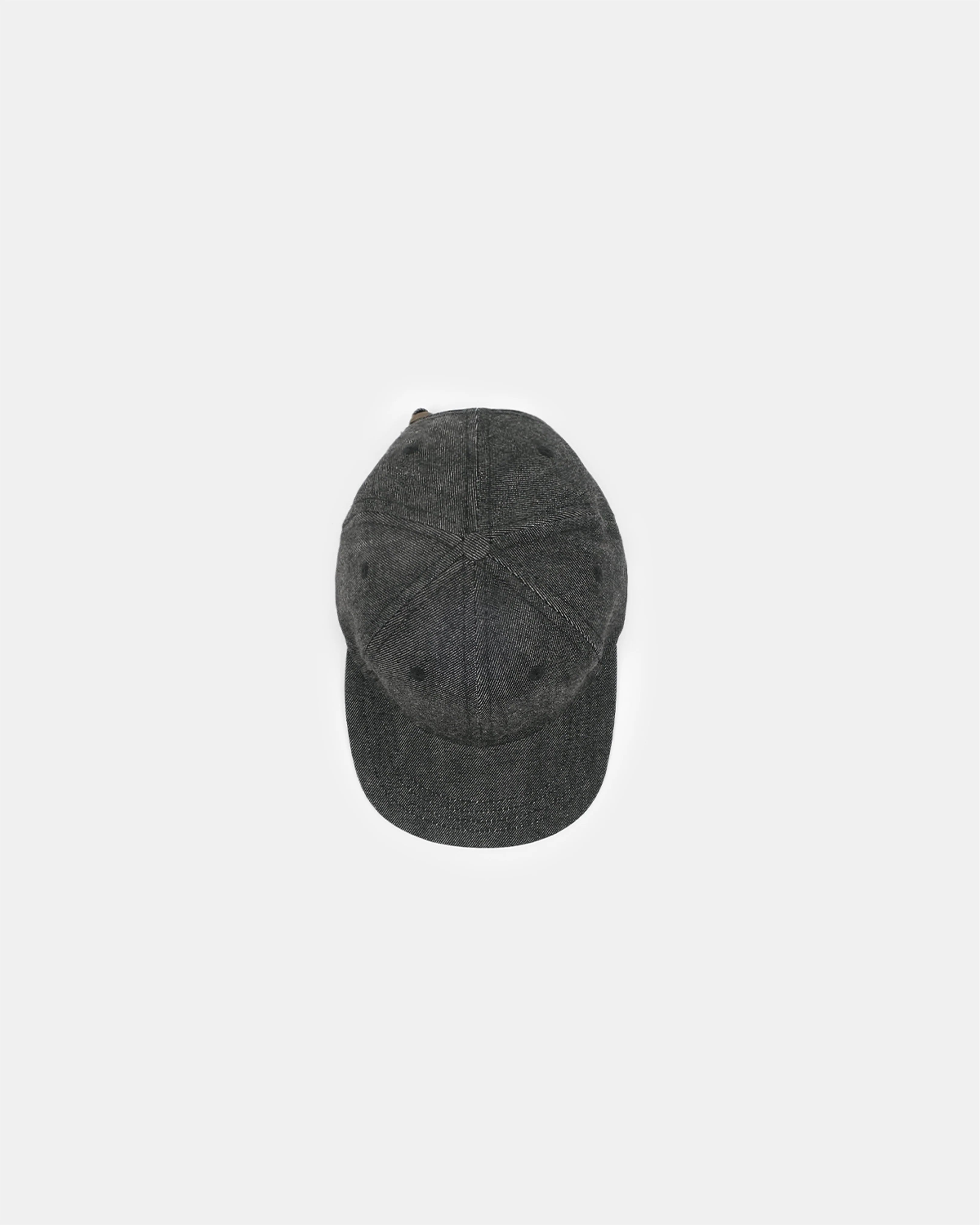 Unstructured Baseball hat - Selvedge Denim Black