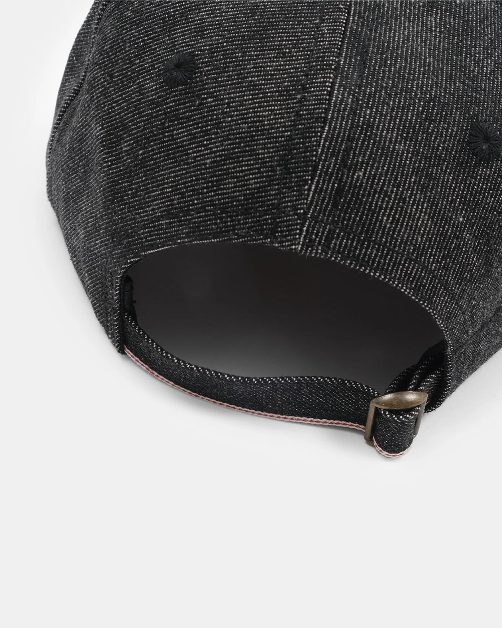 Unstructured Baseball hat - Selvedge Denim Black