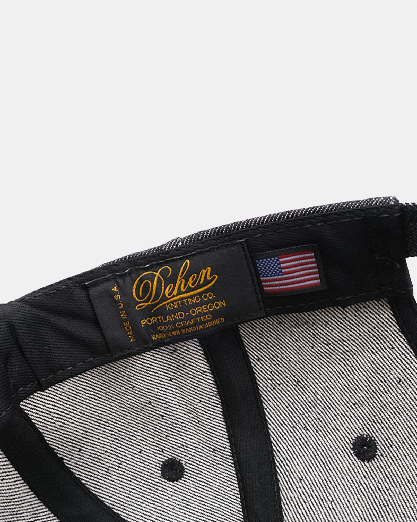 Unstructured Baseball hat - Selvedge Denim Black