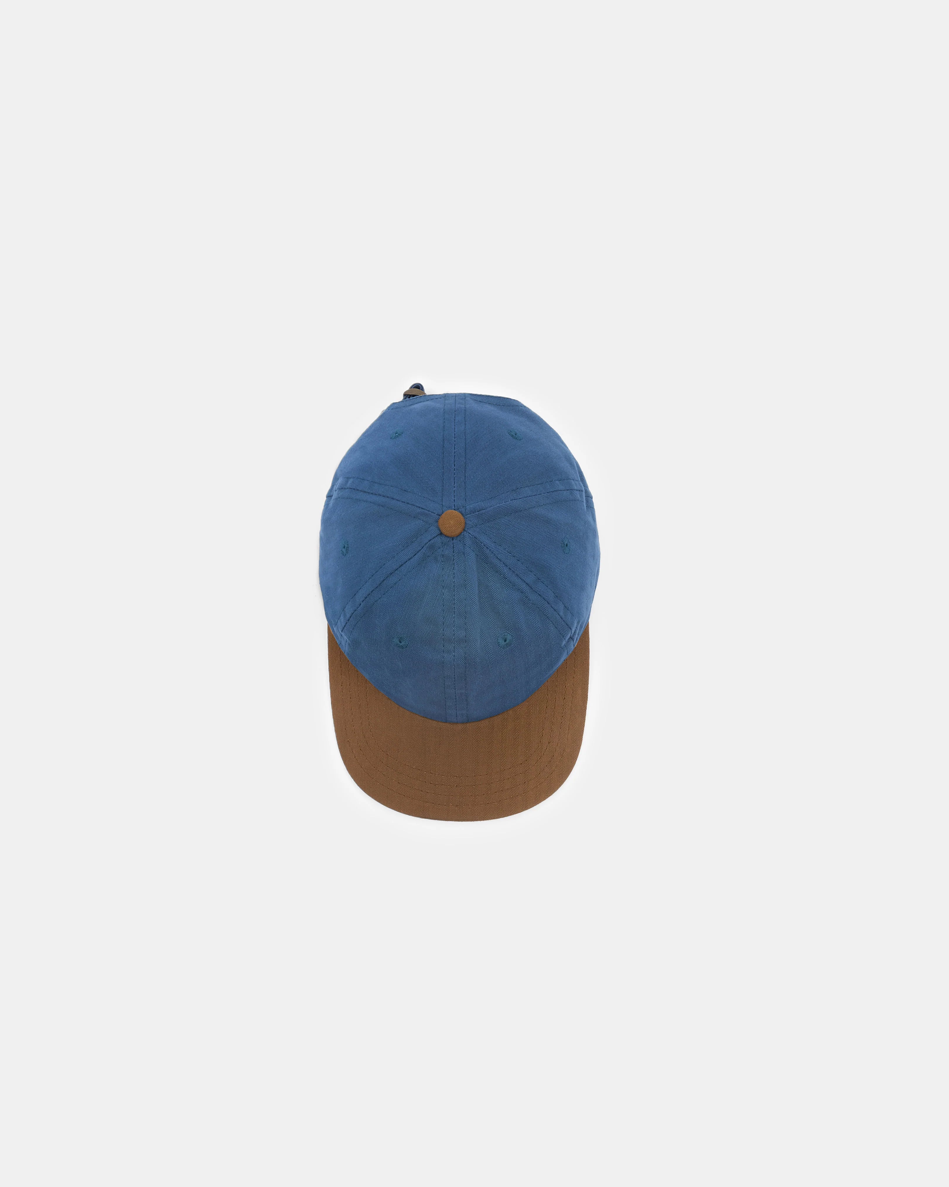 Unstructured Baseball Hat Mock Blue/Nicotine