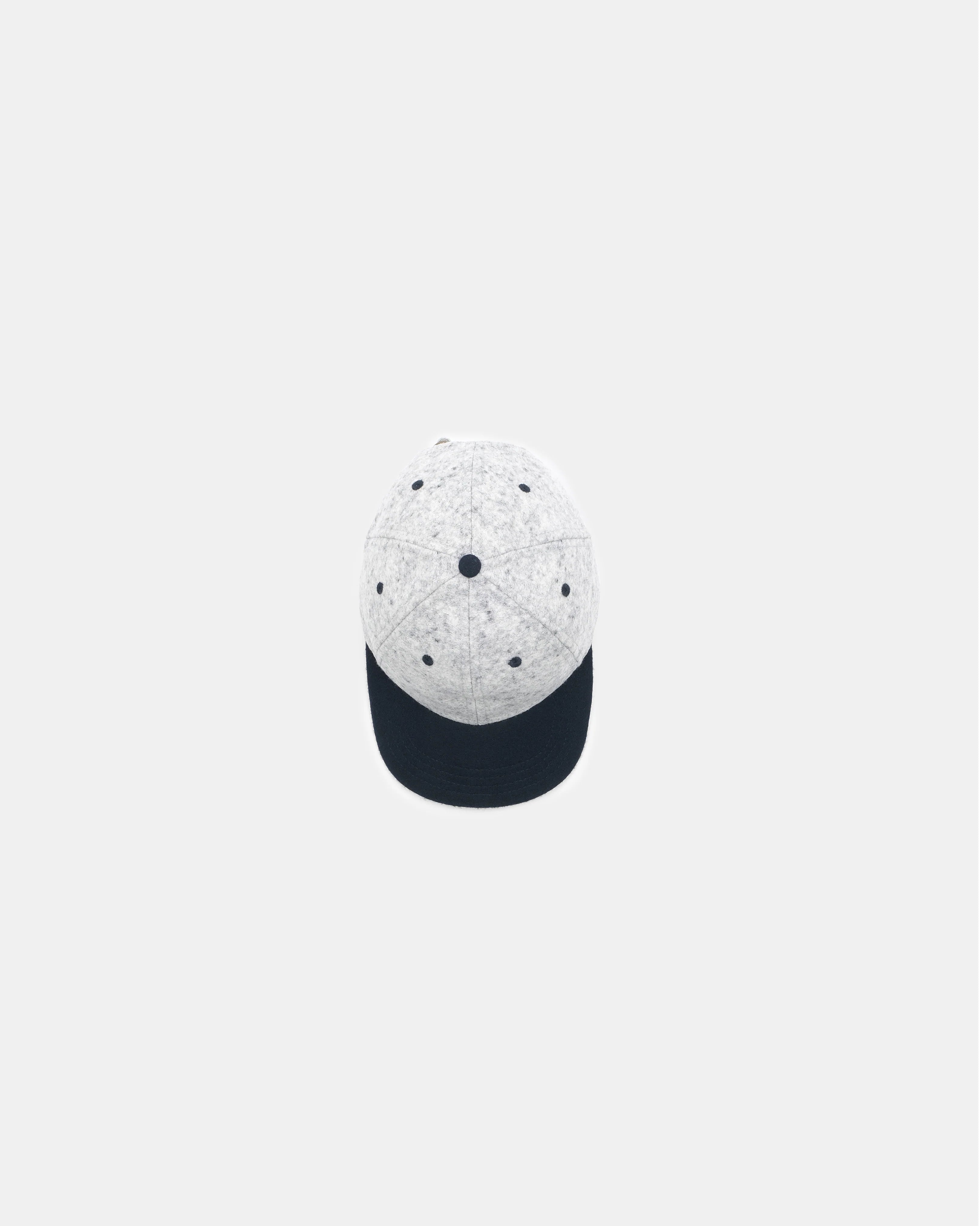 Unstructured Baseball Hat Natural Navy Heather / Mock Blue