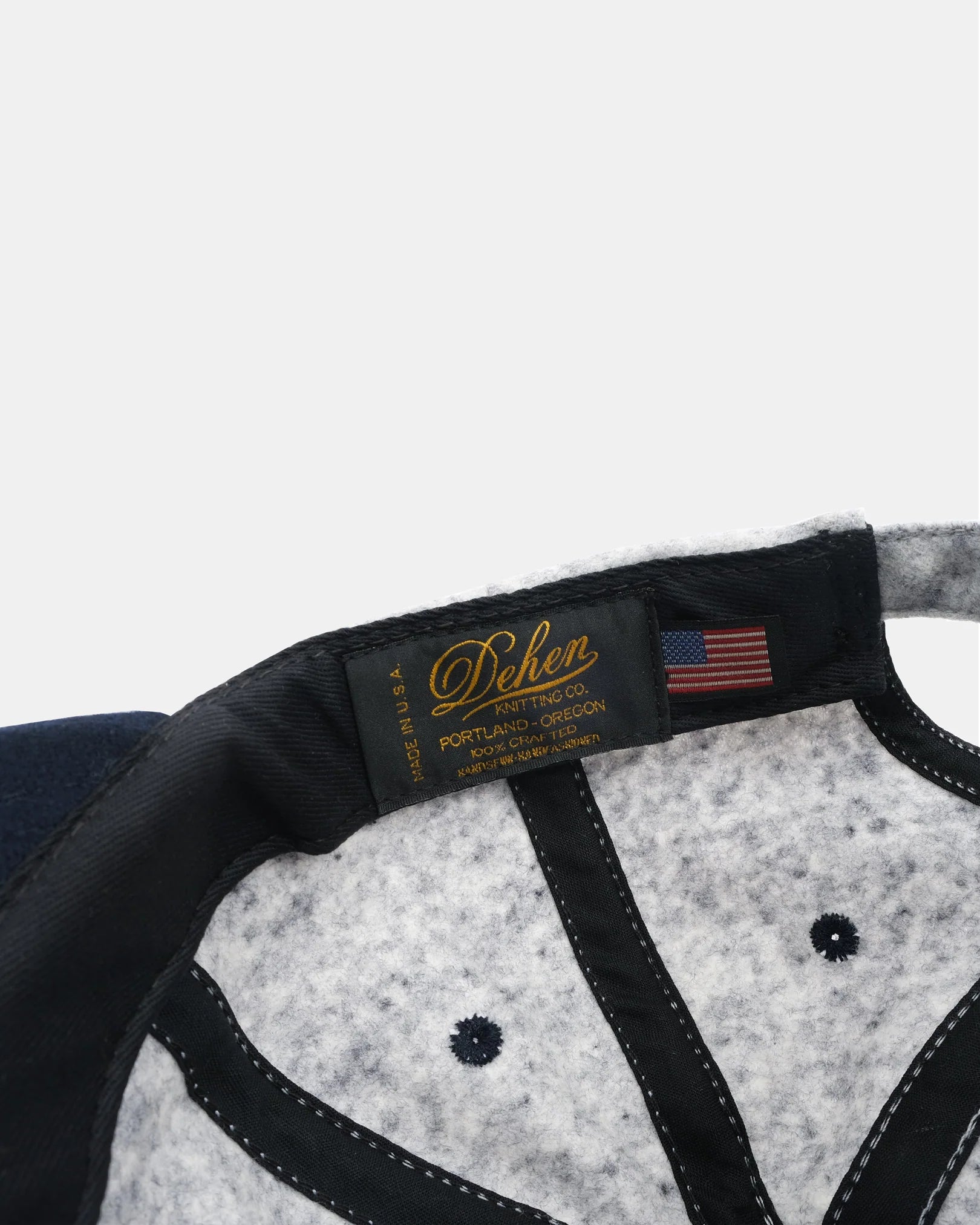 Unstructured Baseball Hat Natural Navy Heather / Mock Blue