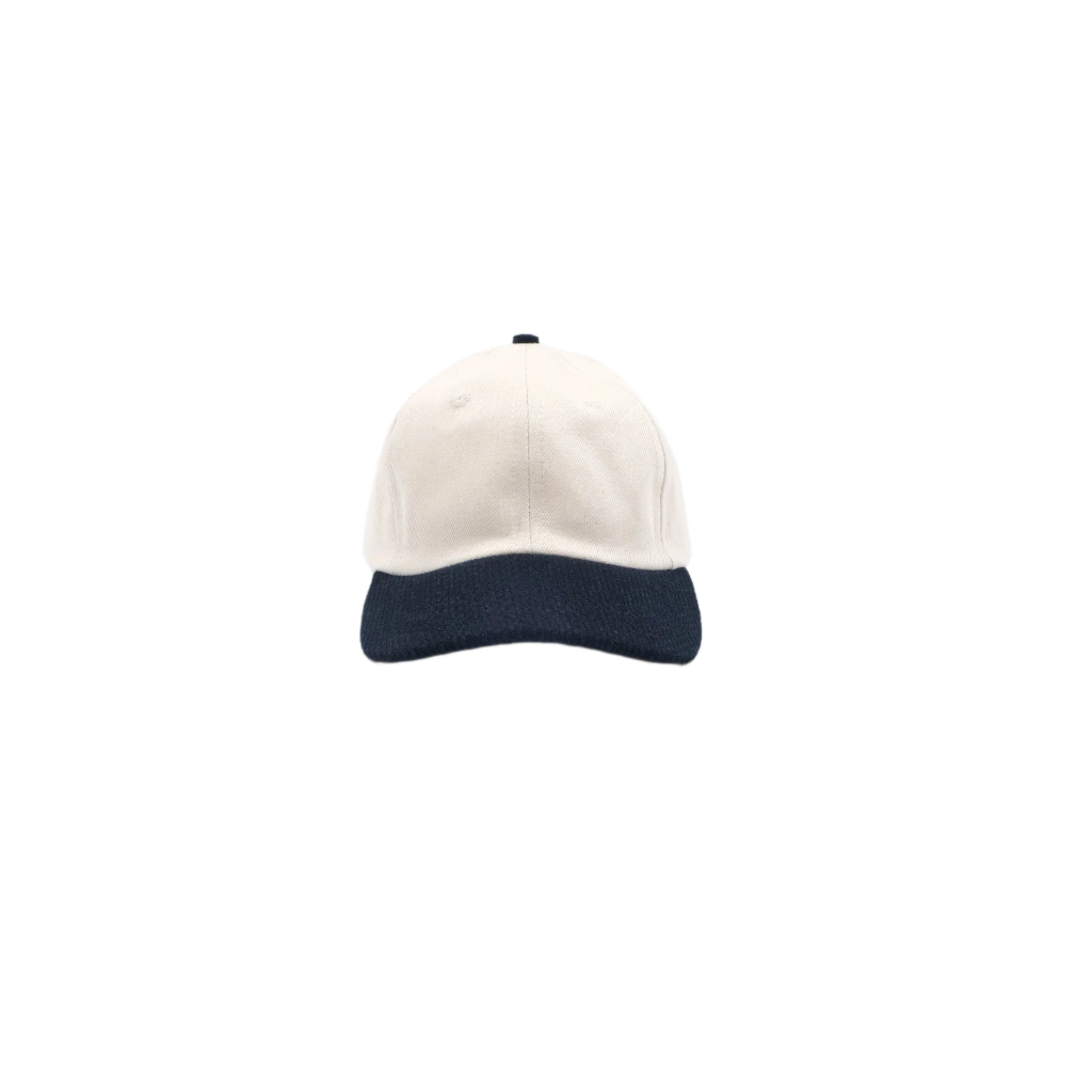 Unstructured Baseball Hat Natural Denim / Indigo Sashiko