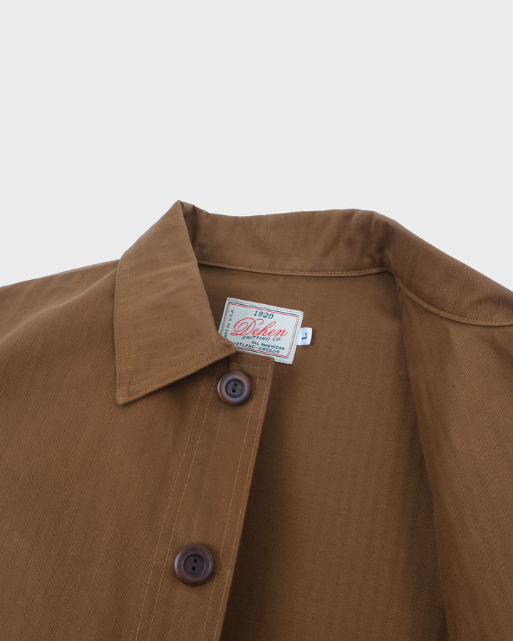 Woven Chore Coat Nicotine