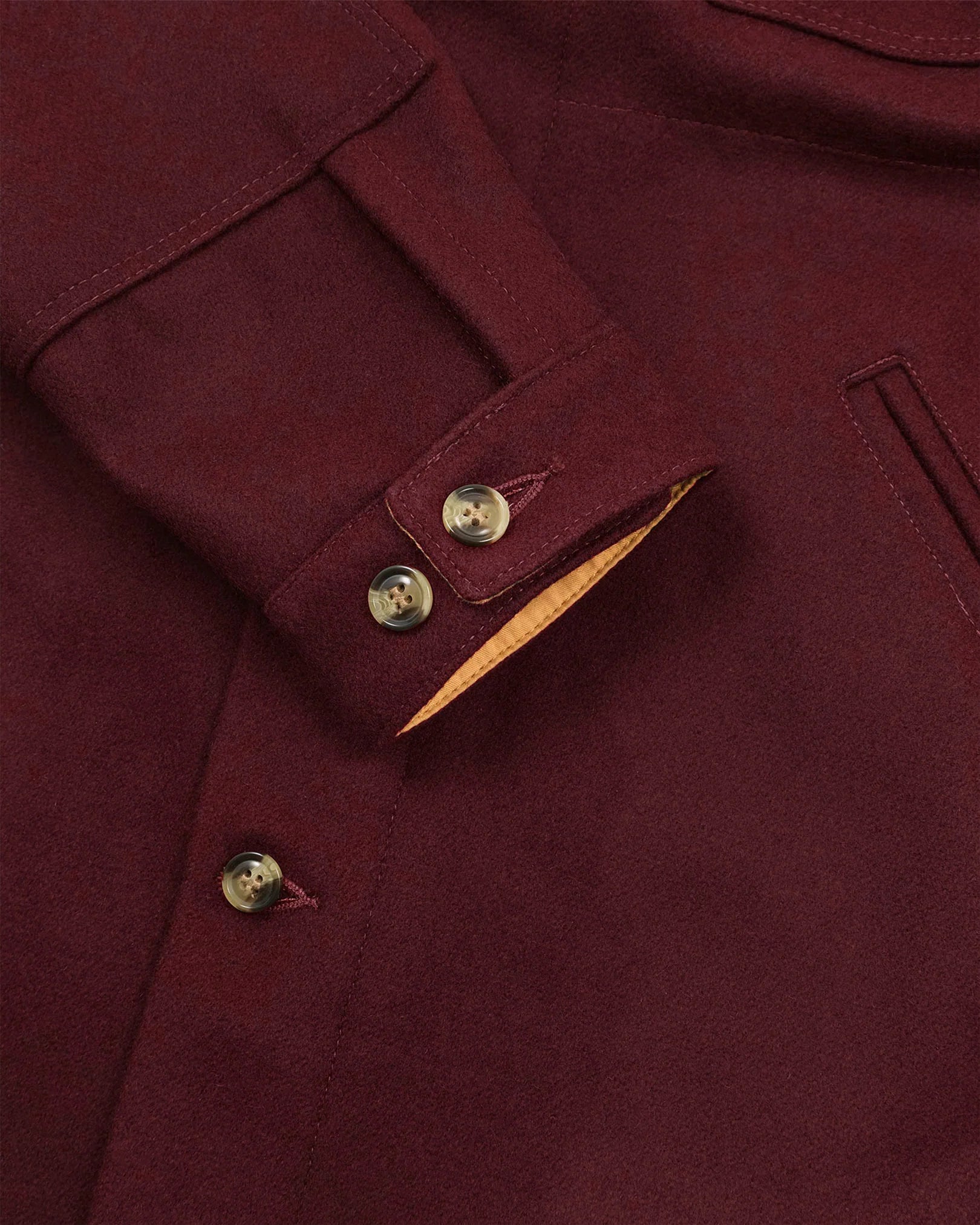 Crissman Overshirt Wool Burgundy