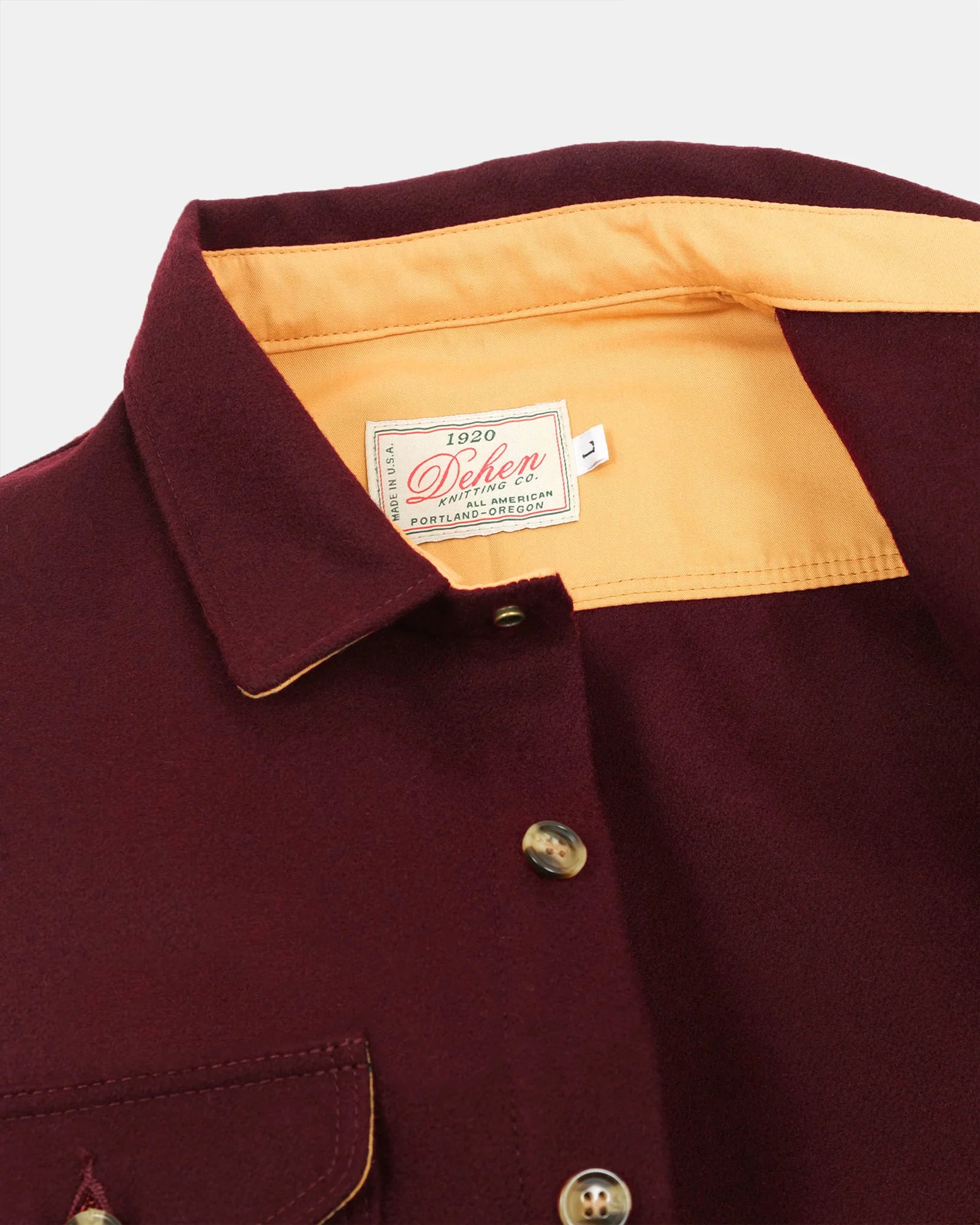 Crissman Overshirt Wool Burgundy