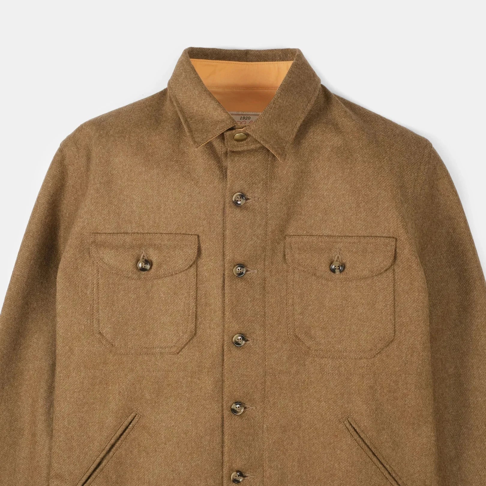 Crissman Overshirt Dark Tan Mix