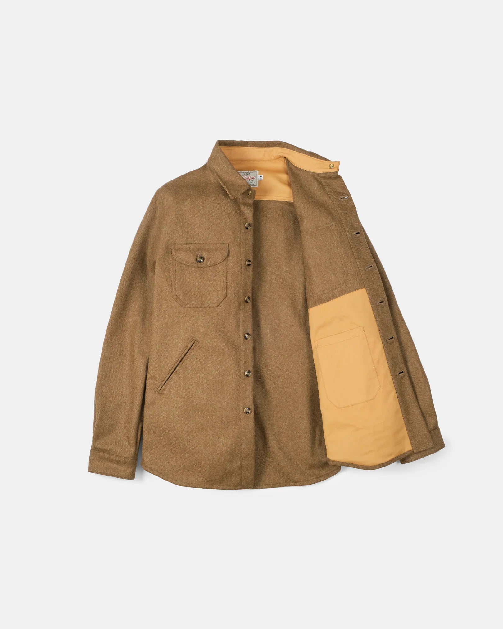 Crissman Overshirt Dark Tan Mix