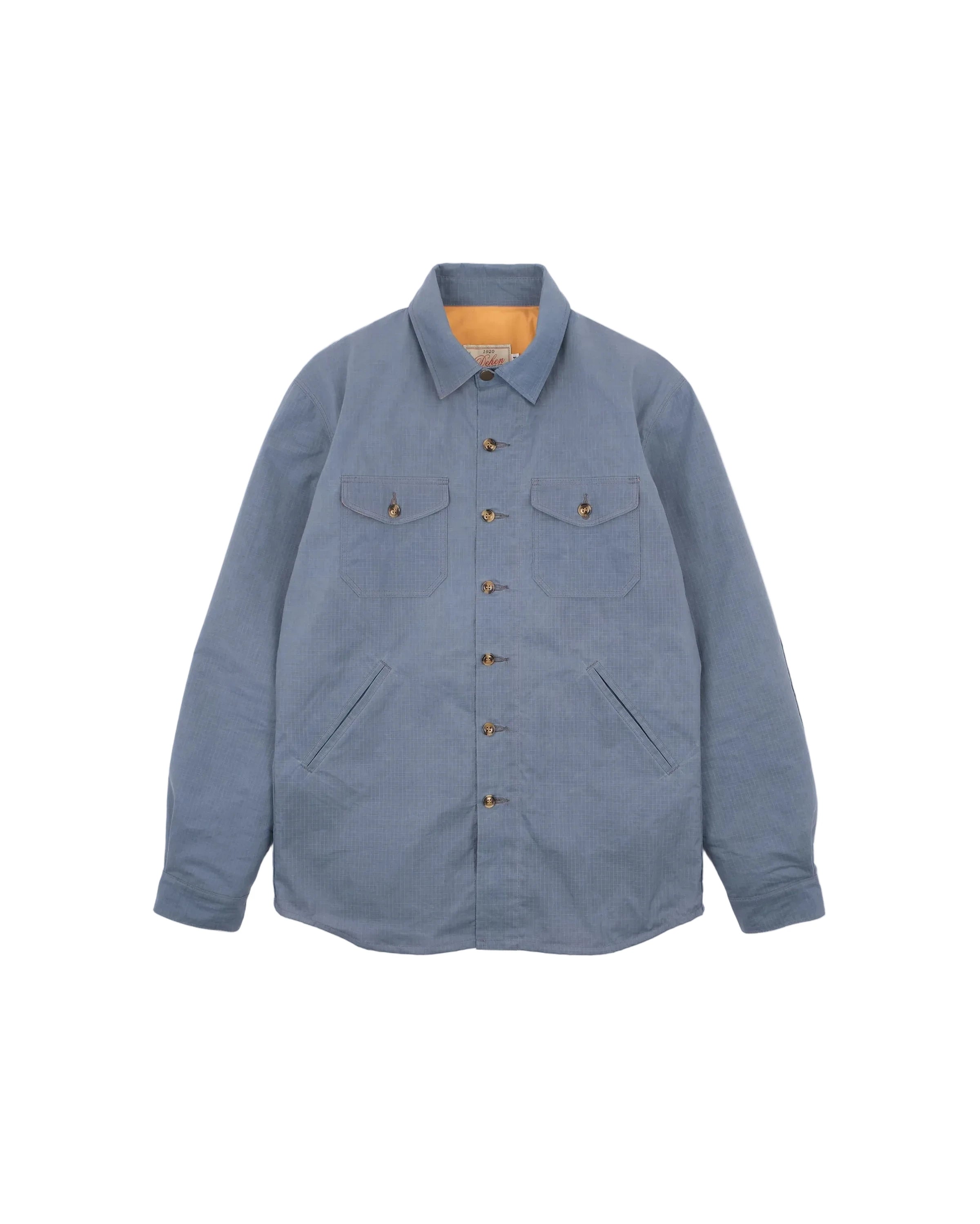 Crissman Overshirt Dry Wax Faded Blue Ripstop