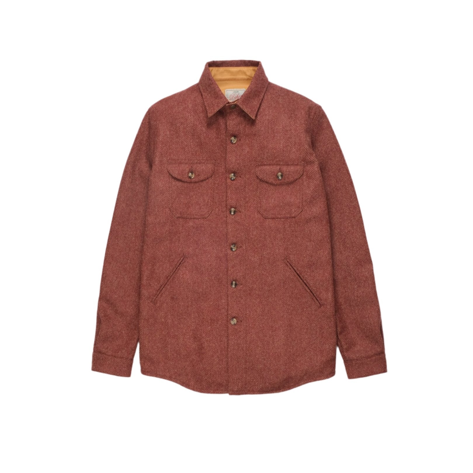 Crissman Overshirt Brick Herringbone