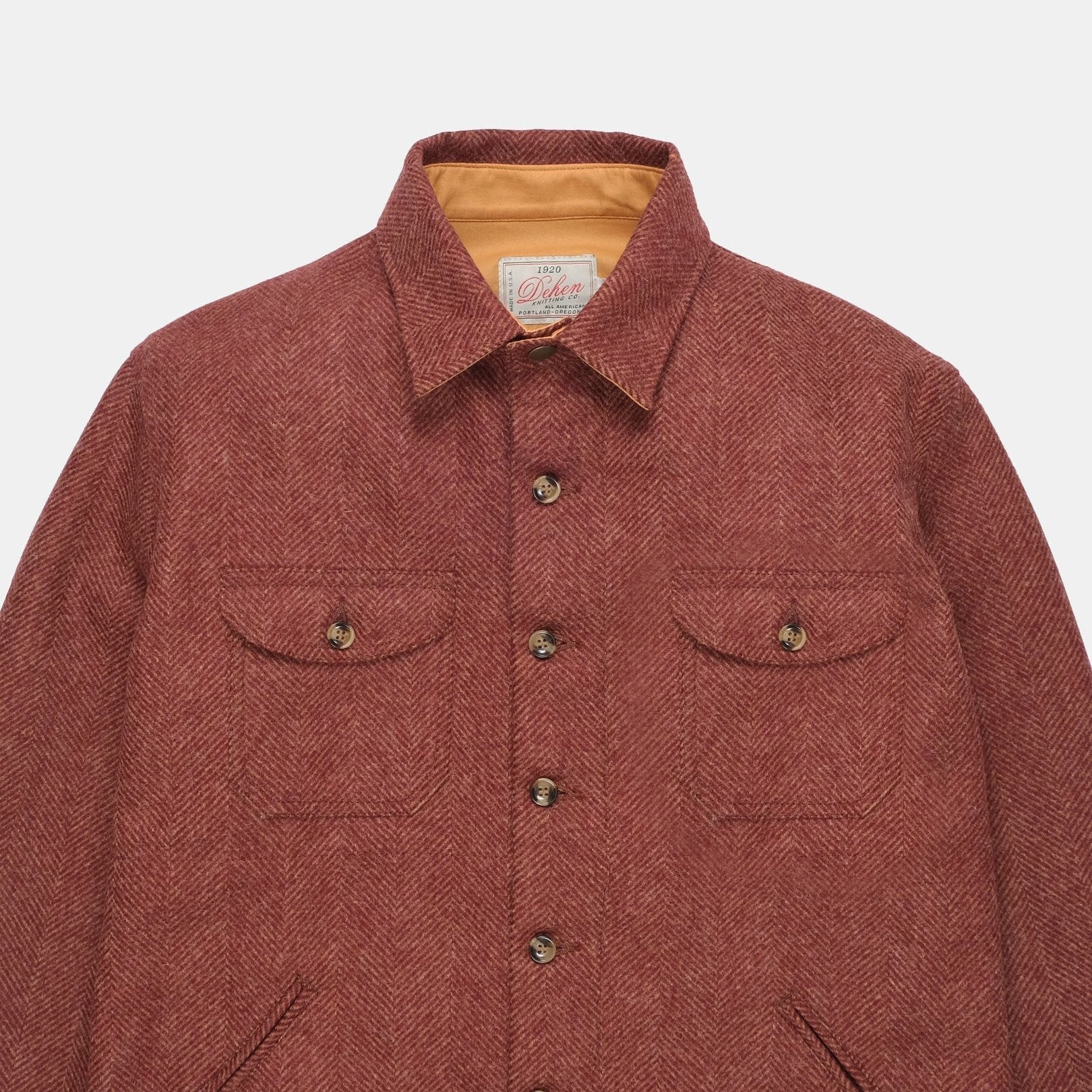 Crissman Overshirt Brick Herringbone