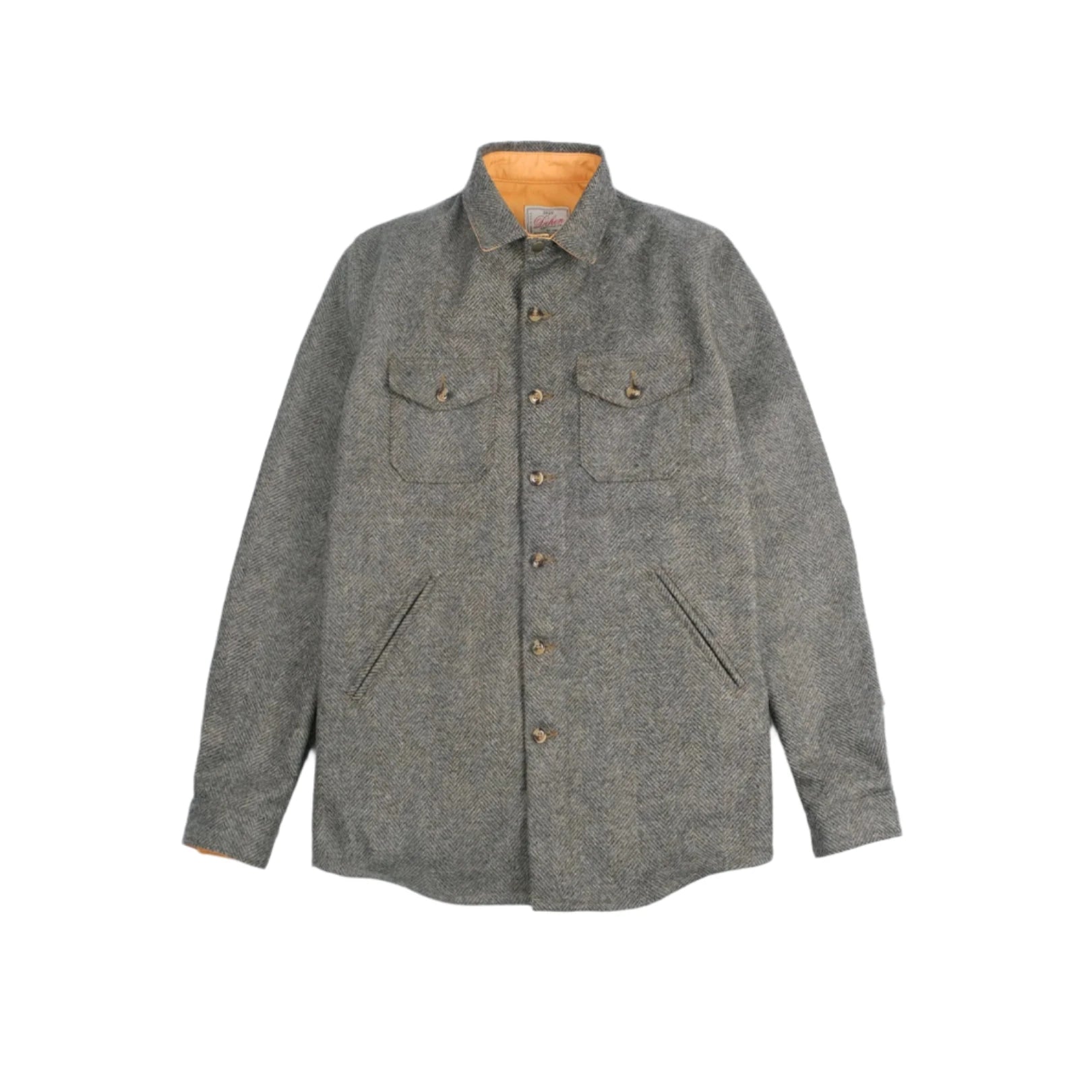 Crissman Overshirt Warm Charcoal Herringbone