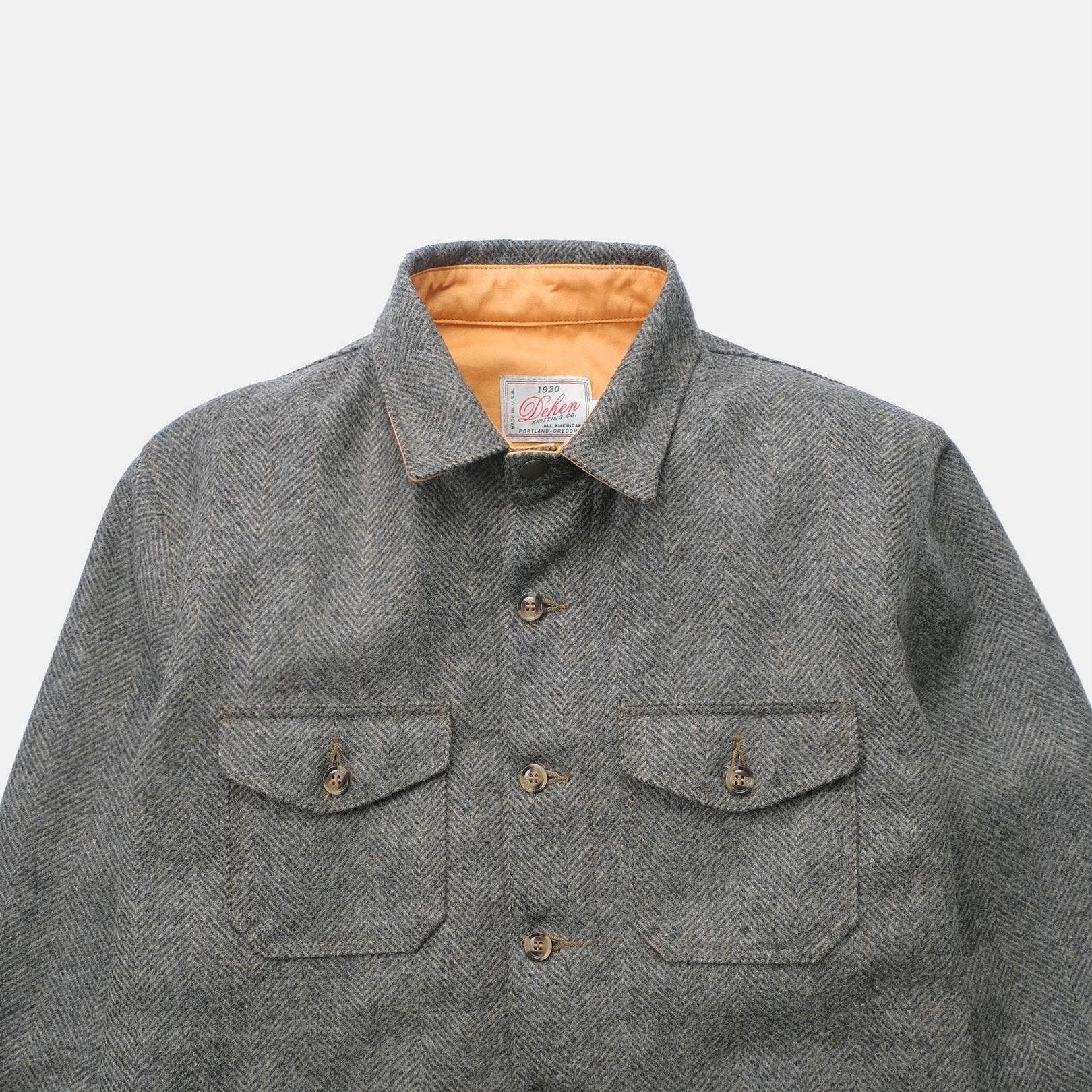 Crissman Overshirt Warm Charcoal Herringbone