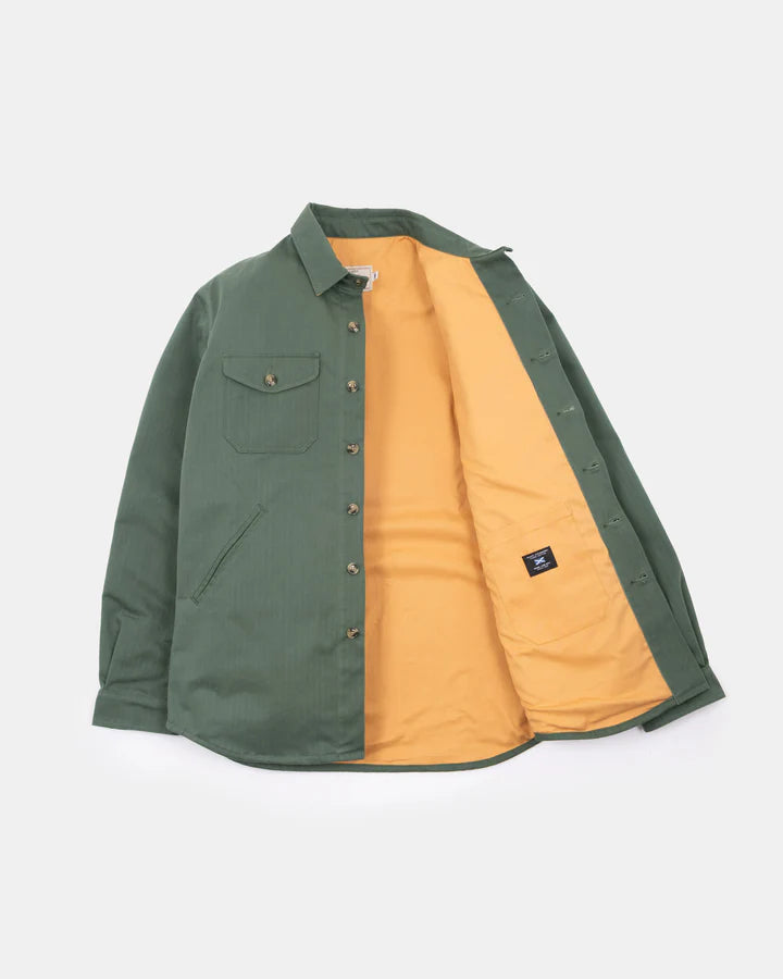 Crissman Overshirt Dry Wax Cotton - Spruce