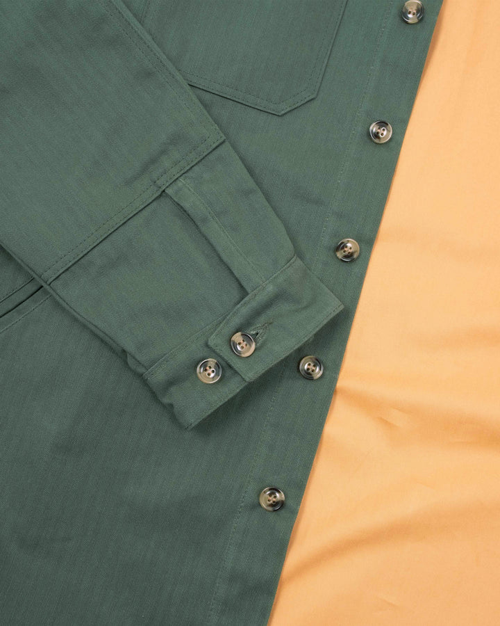 Crissman Overshirt Dry Wax Cotton - Spruce
