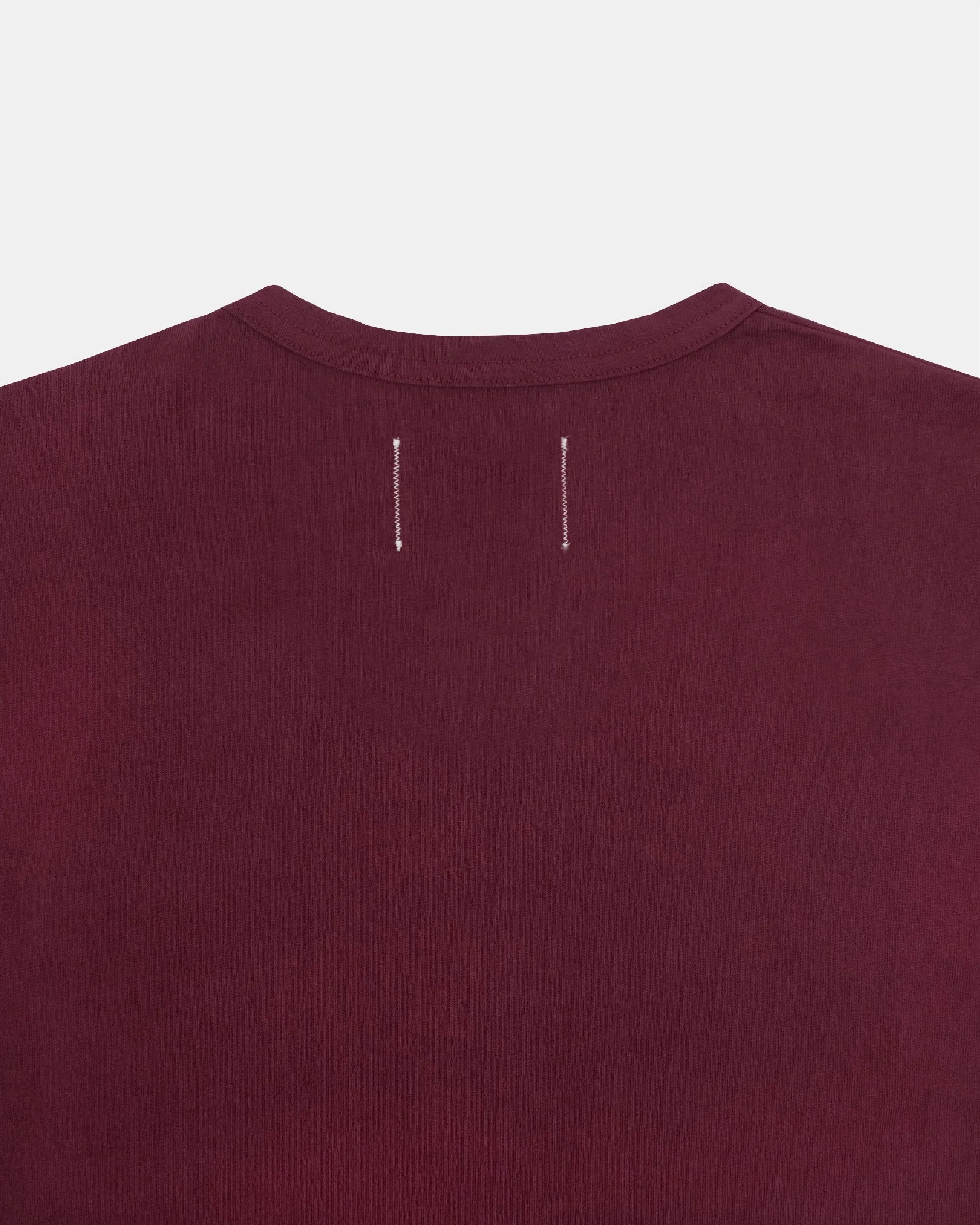 Heavy Duty Long Sleeve Pocket Tee Burgundy