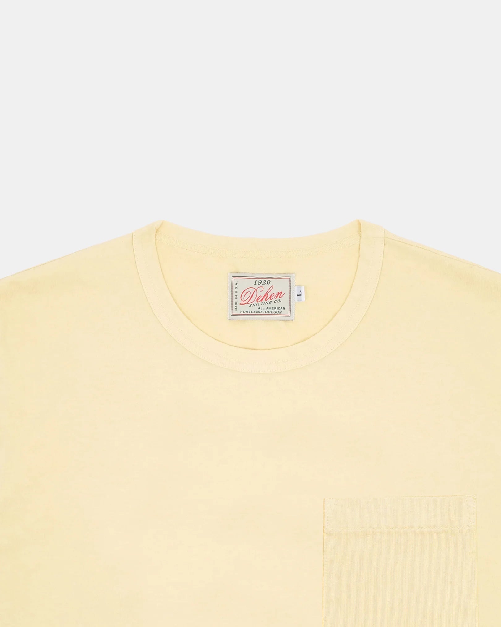 Heavy Duty Pocket Tee Lemon