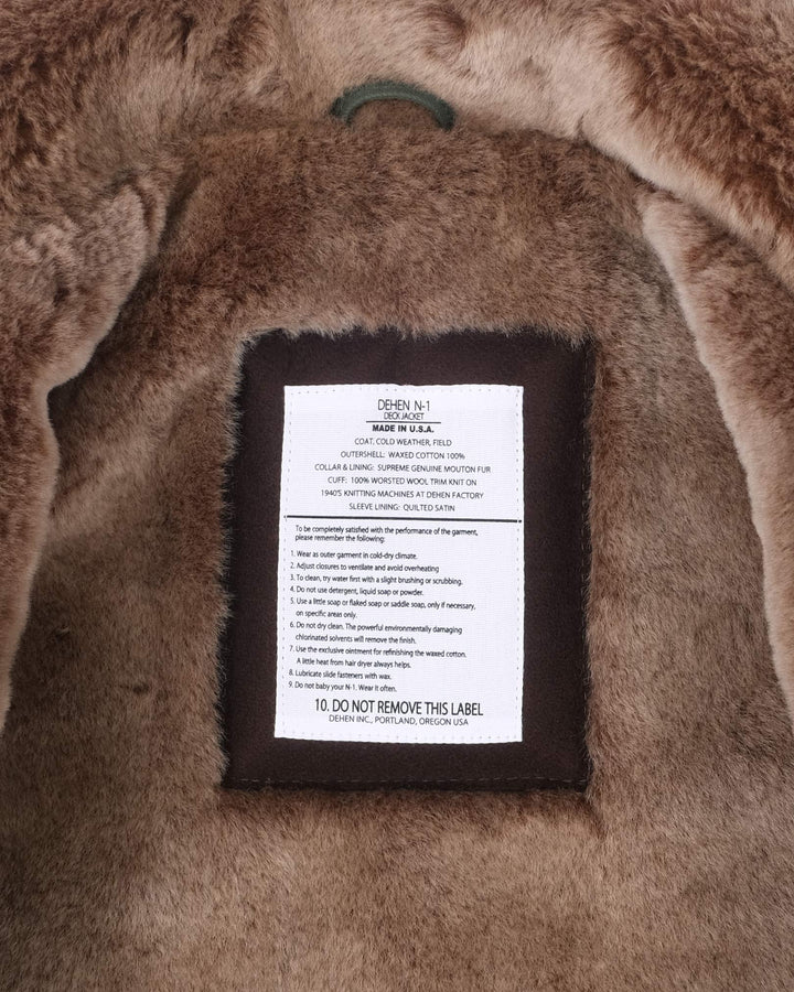 N1 Deck Jacket Dry Wax Cotton - Spruce/Kodiak