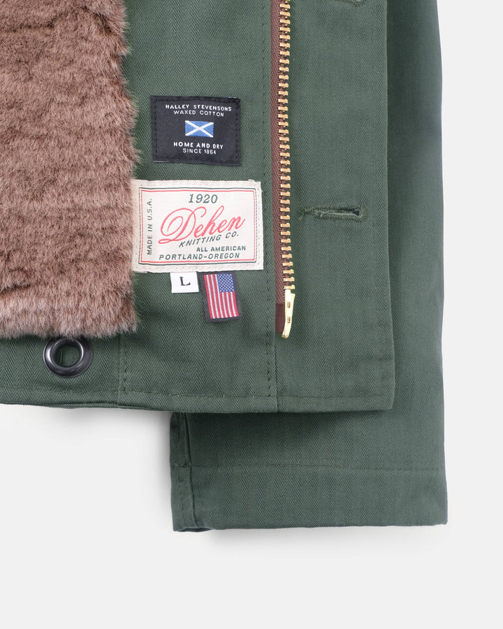 N1 Deck Jacket Dry Wax Cotton - Spruce/Kodiak