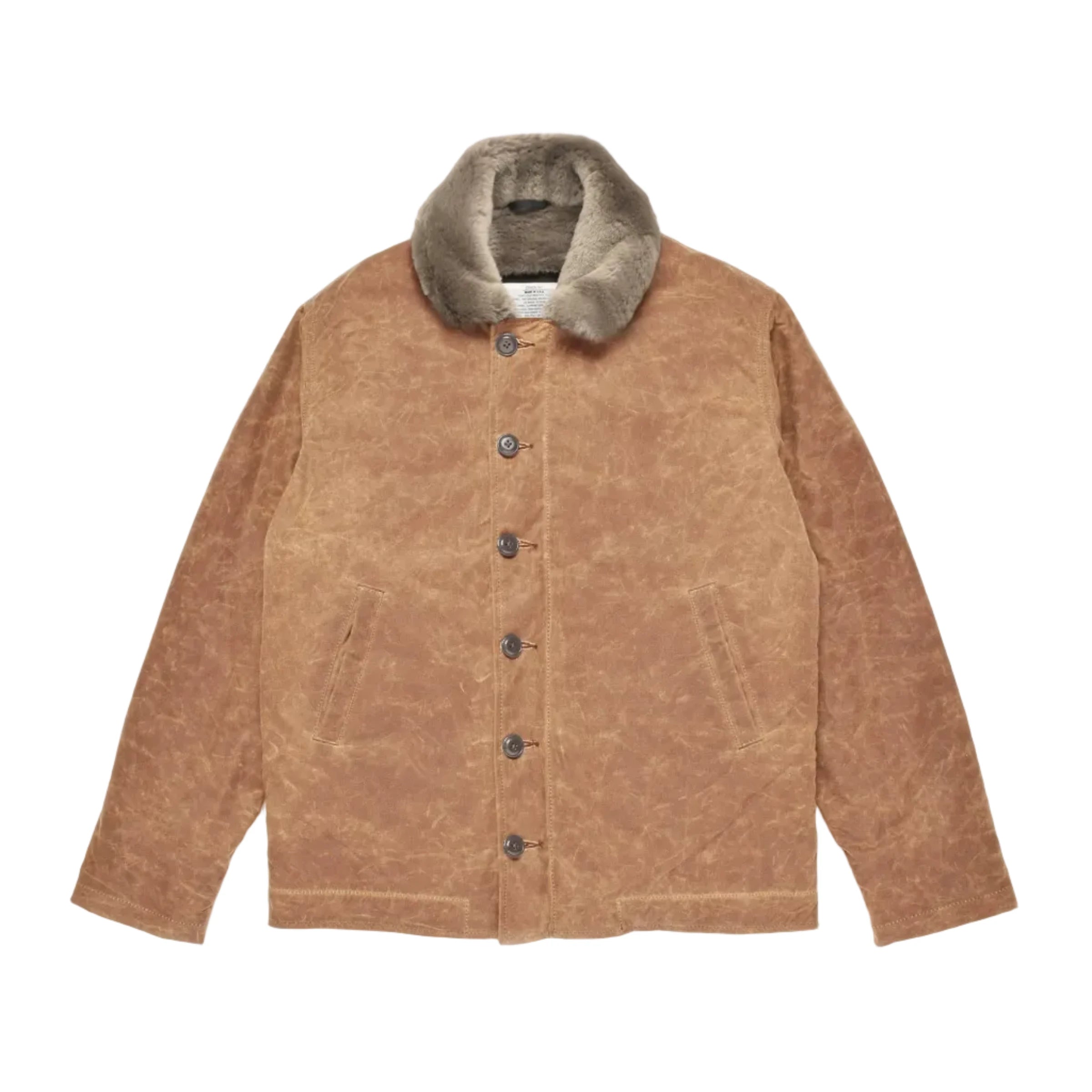 N-1 Deck Jacket Waxed Canvas Field Tan/Grey