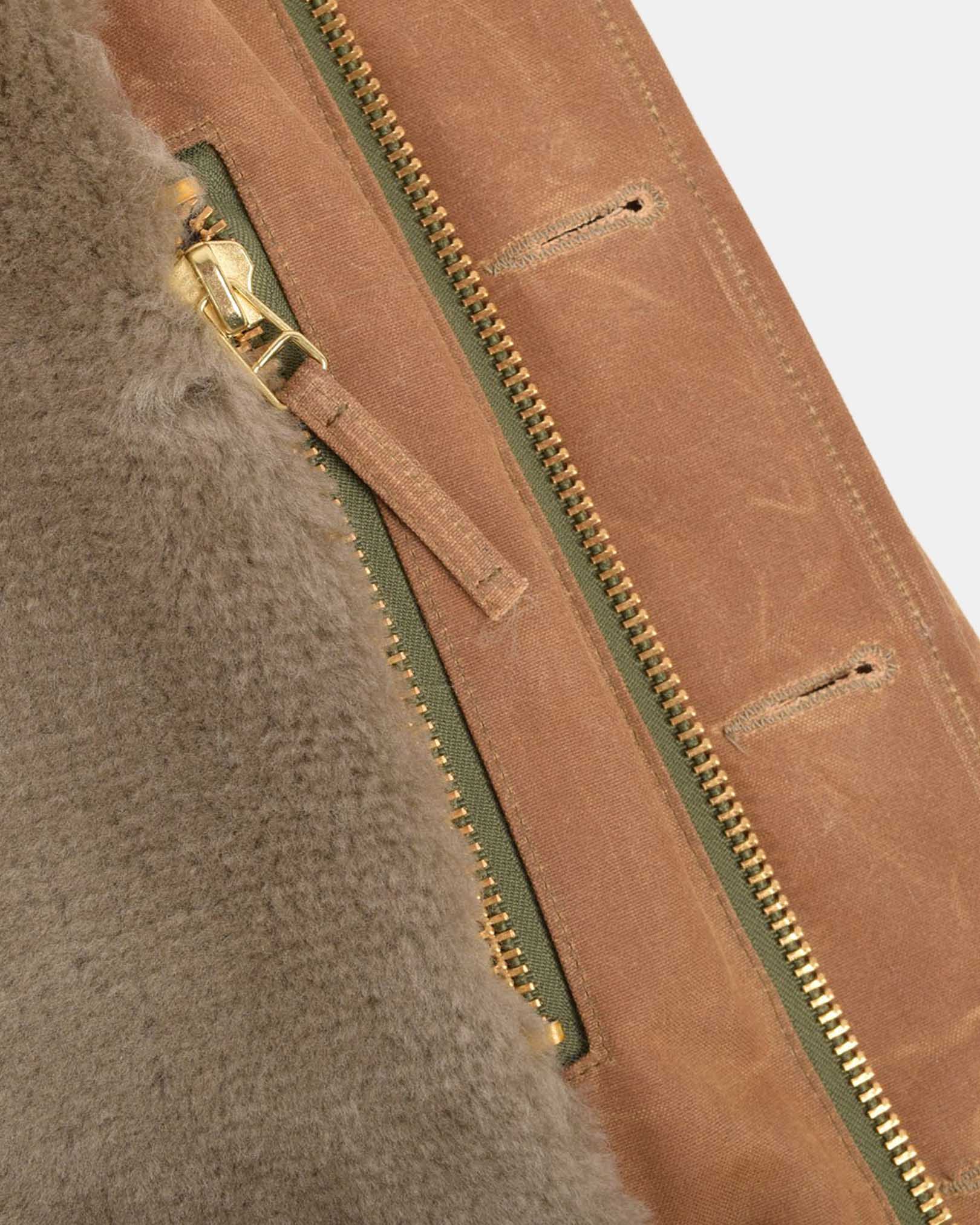 N-1 Deck Jacket Waxed Canvas Field Tan/Grey