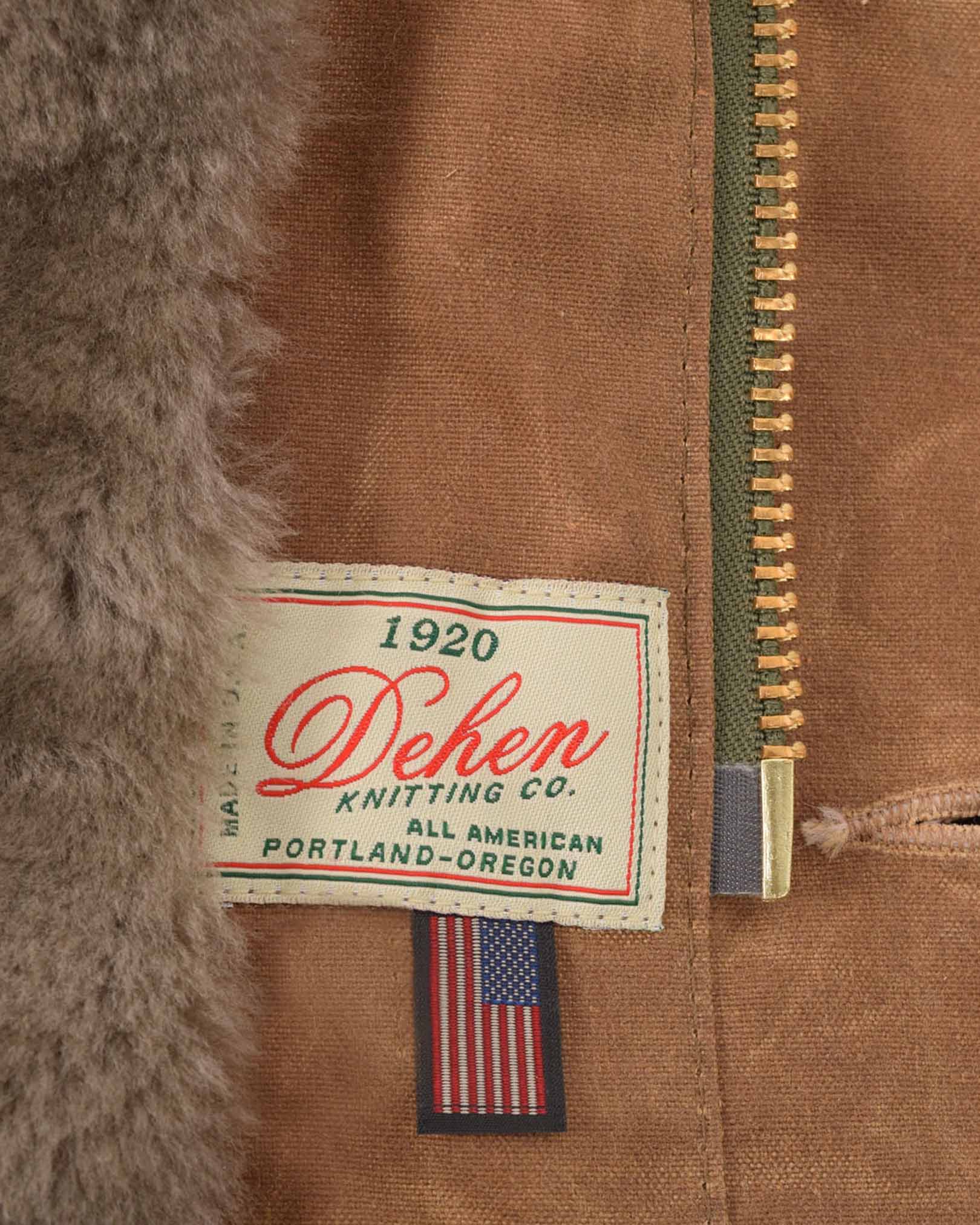 N-1 Deck Jacket Waxed Canvas Field Tan/Grey