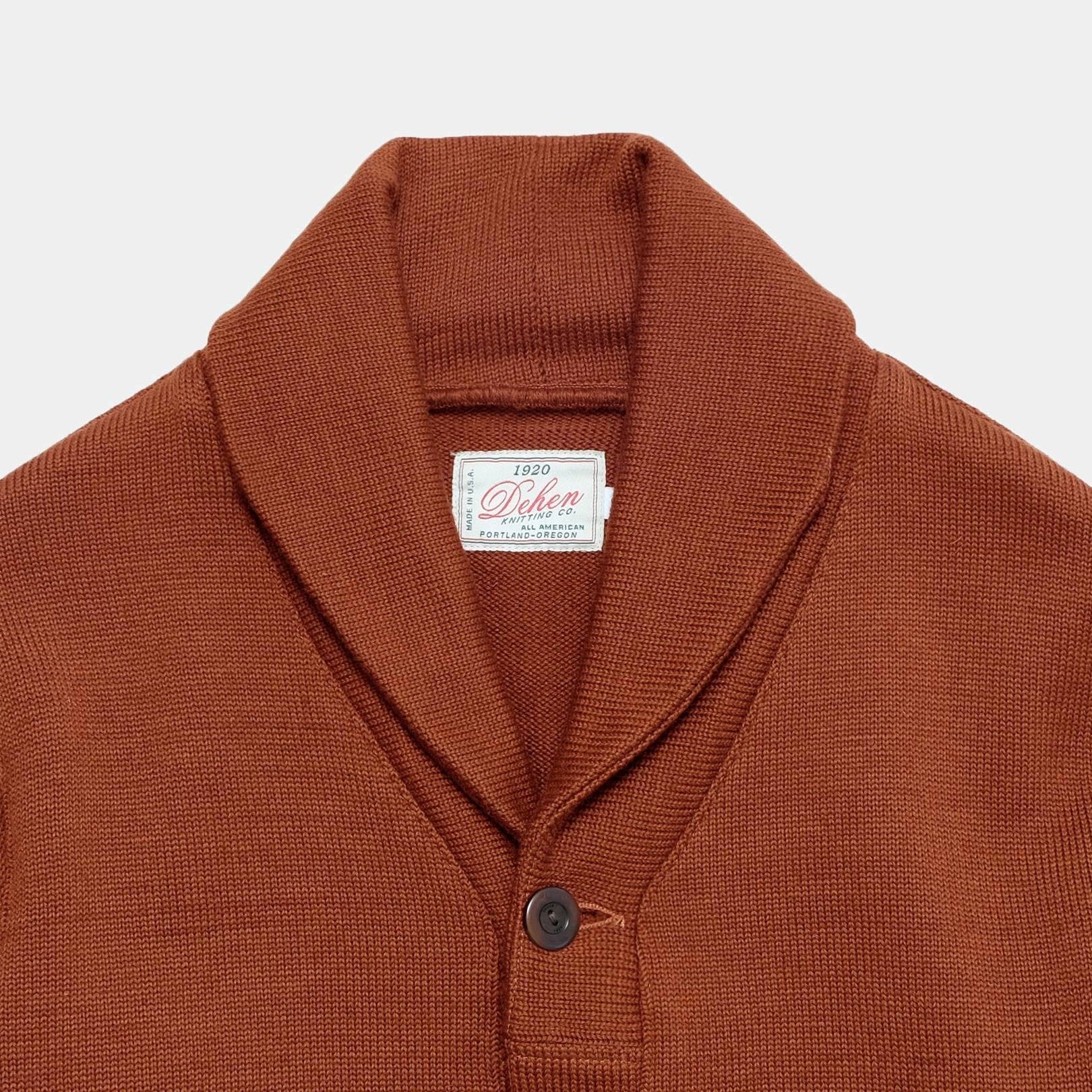 Shawl Sweater Coat Burnt Orange