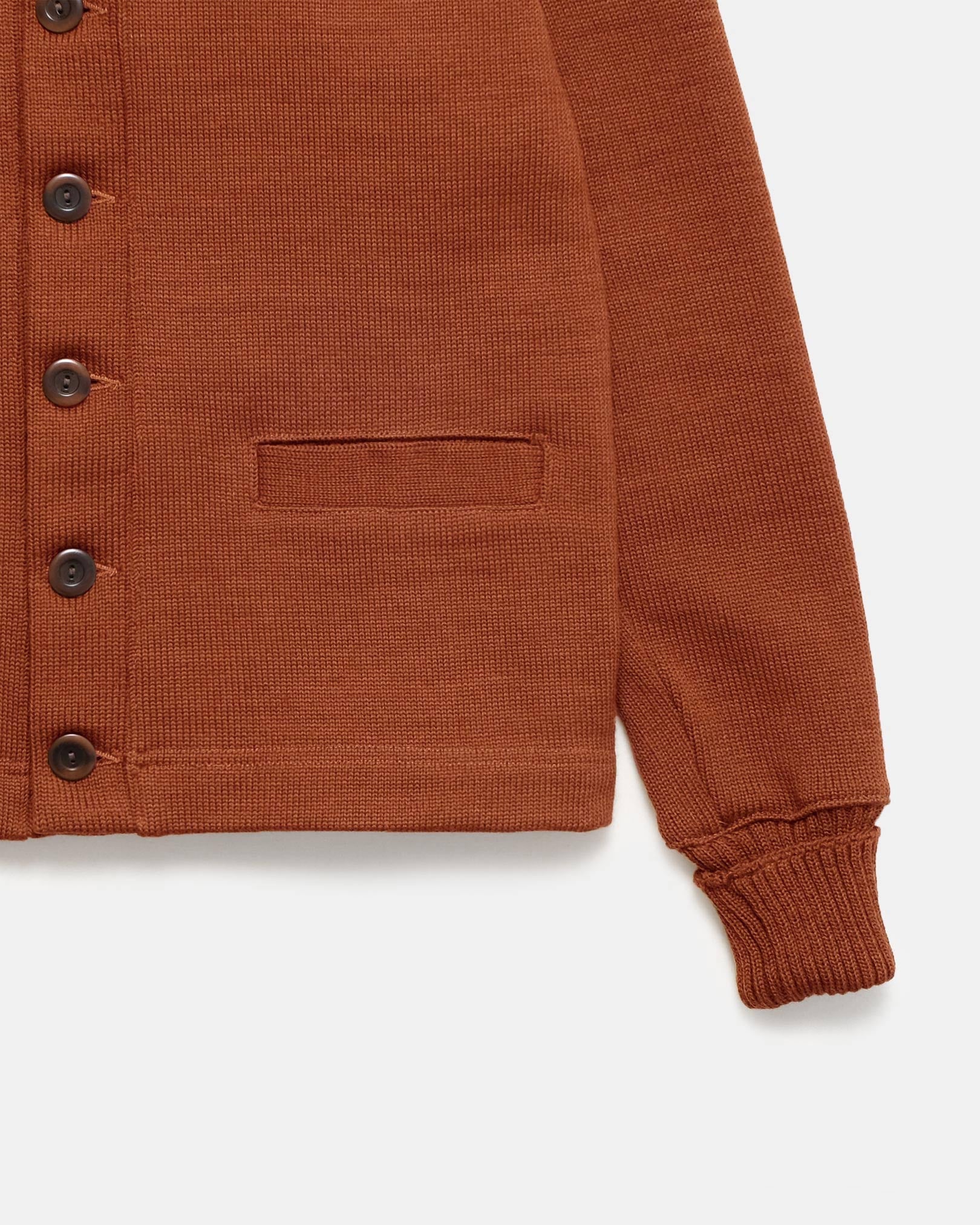 Shawl Sweater Coat Burnt Orange