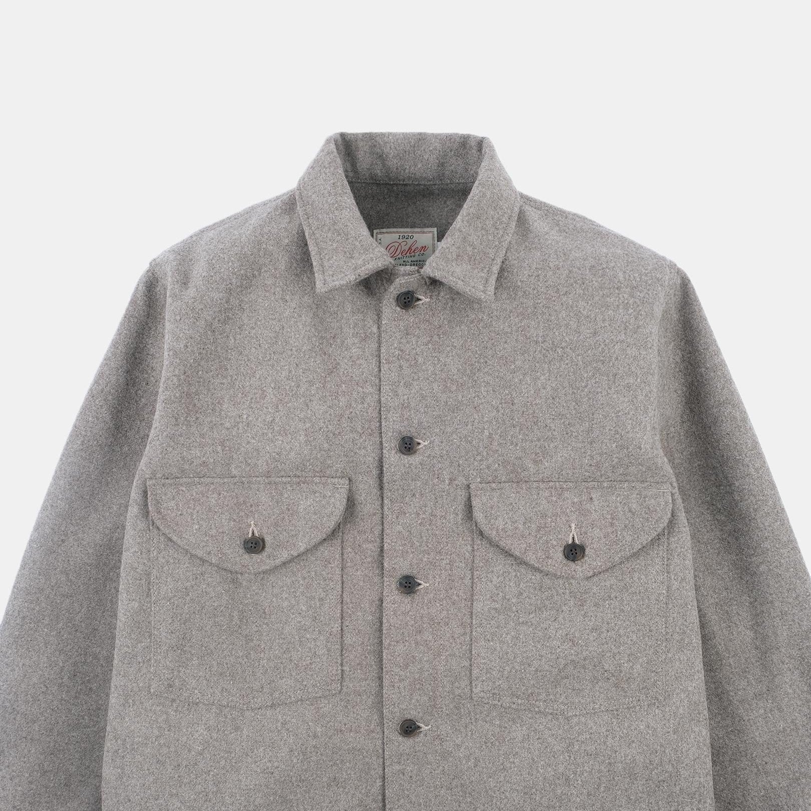 Skyline Overshirt Oatmeal Melton Wool