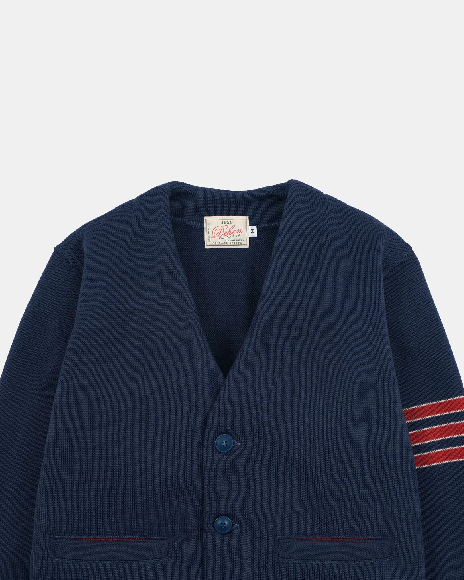 Slouchy Varsity Cardigan Sweater Centennial Blue