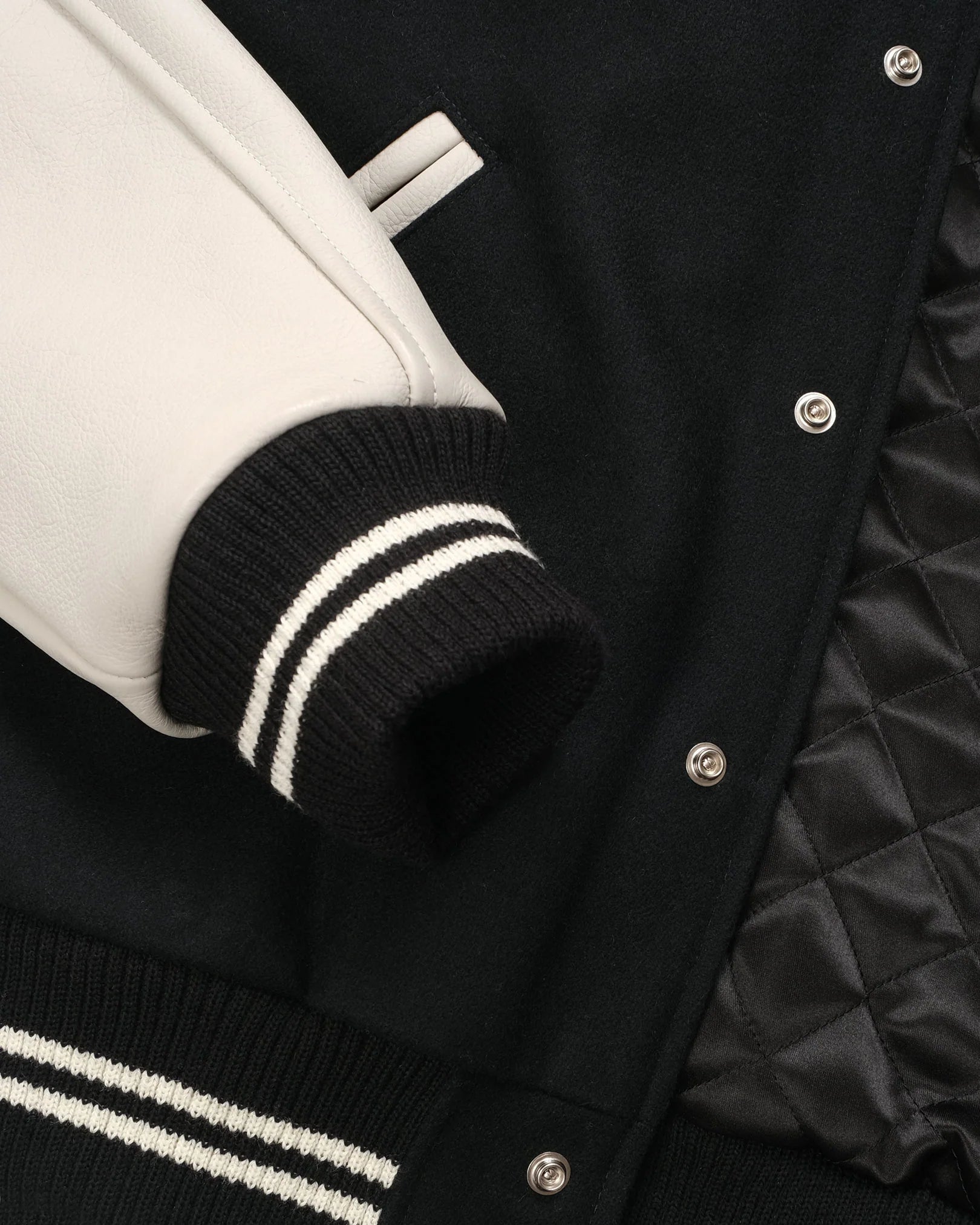 Varsity Jacket Black/Milk