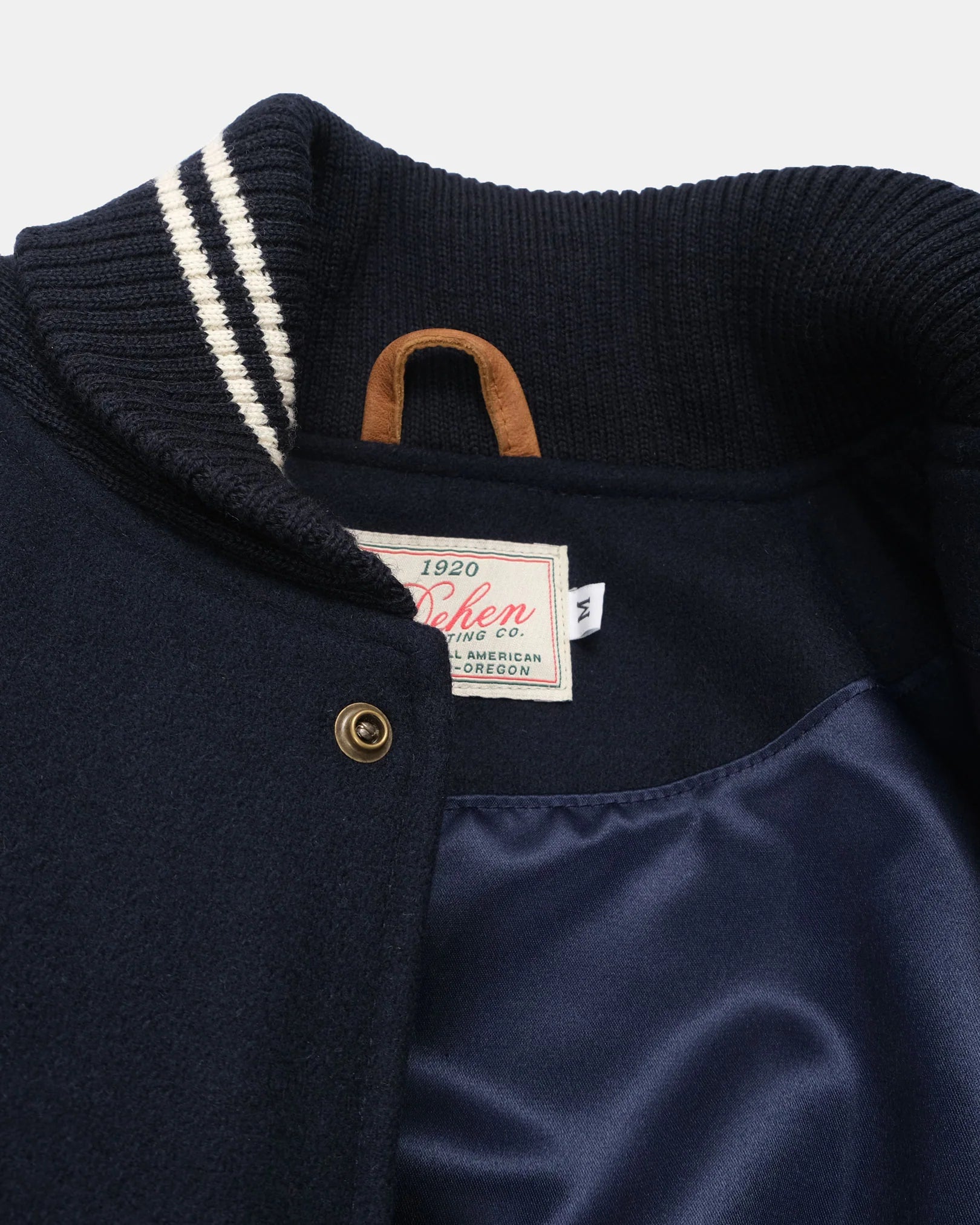 Varsity Jacket Dark Navy/Antique Rust