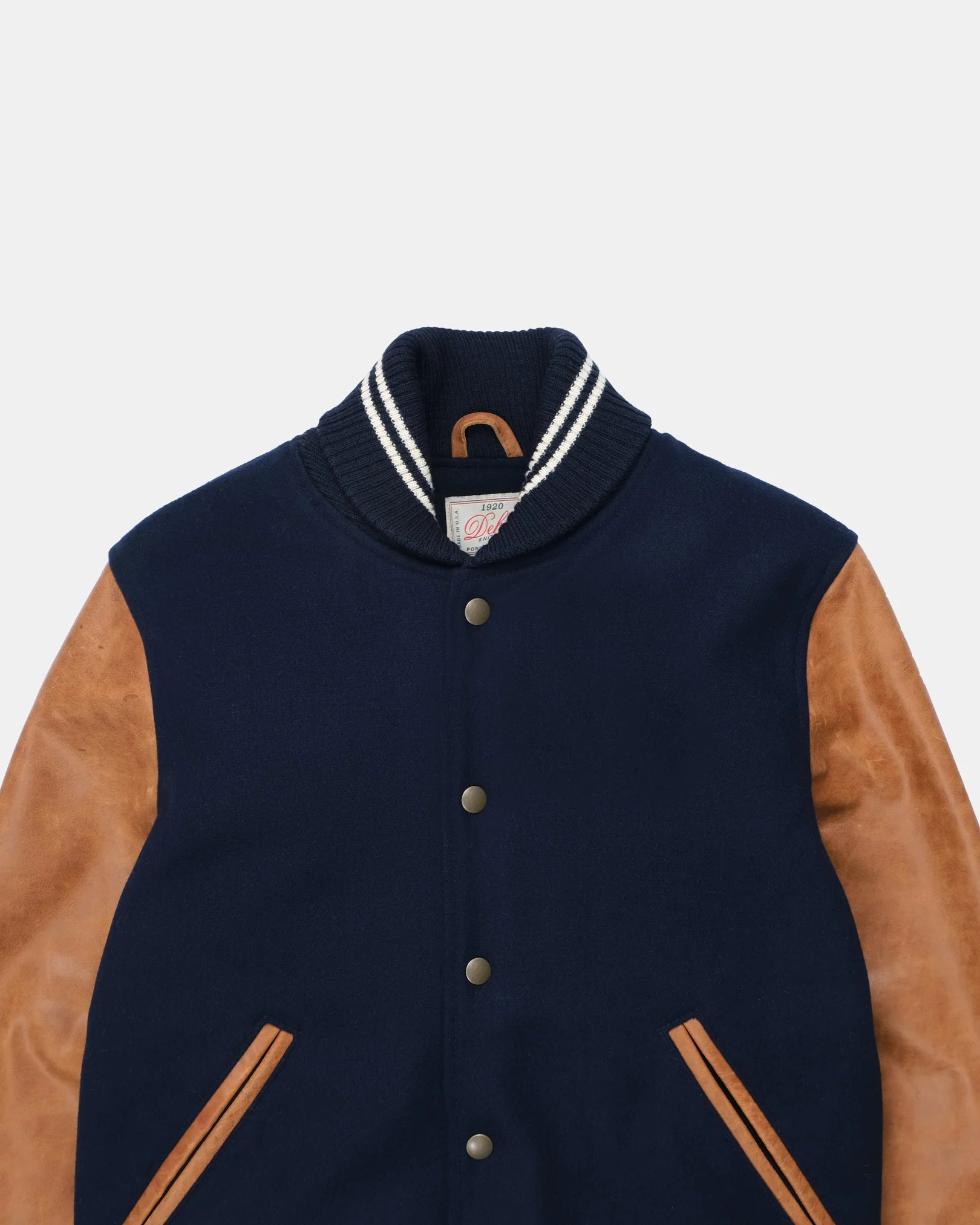 Varsity Jacket Dark Navy/Antique Rust