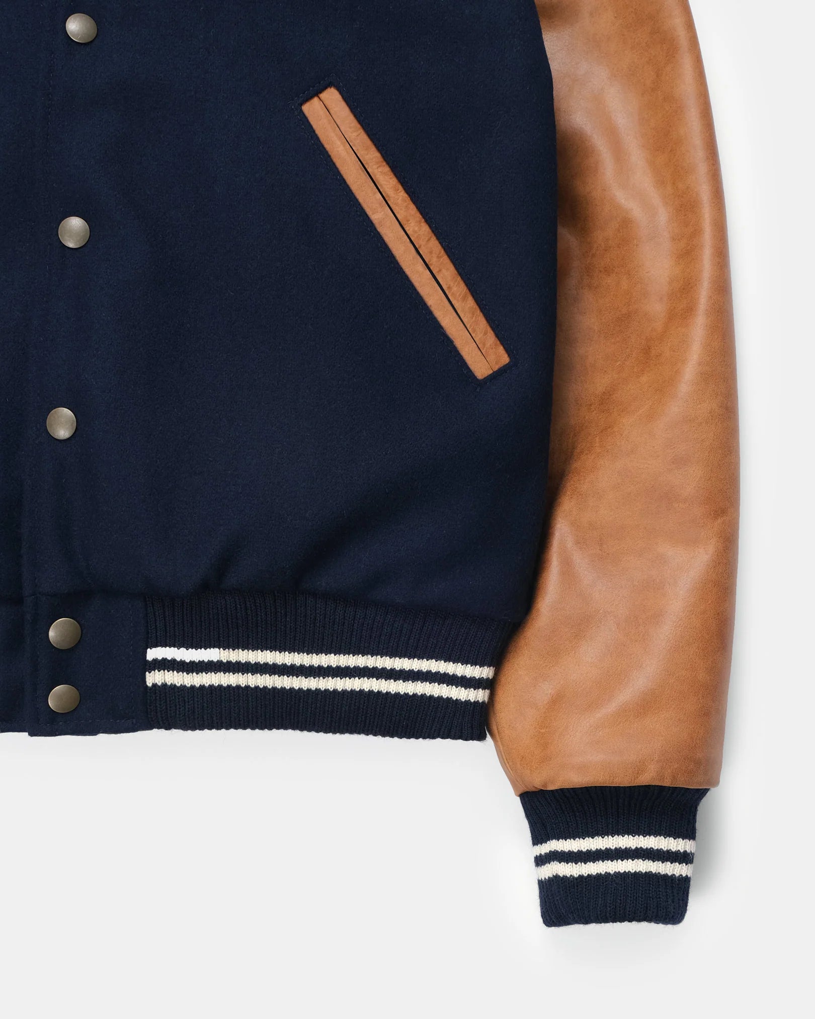 Varsity Jacket Dark Navy/Antique Rust