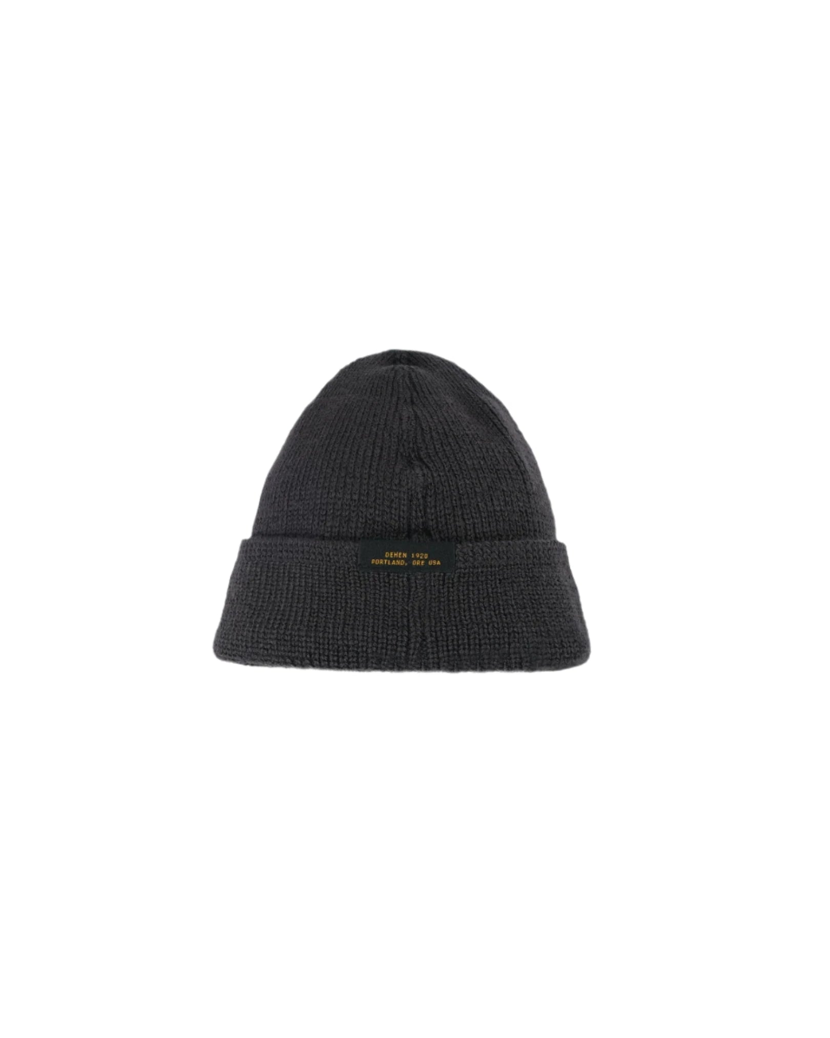 Wool Watch Cap Dark Charcoal