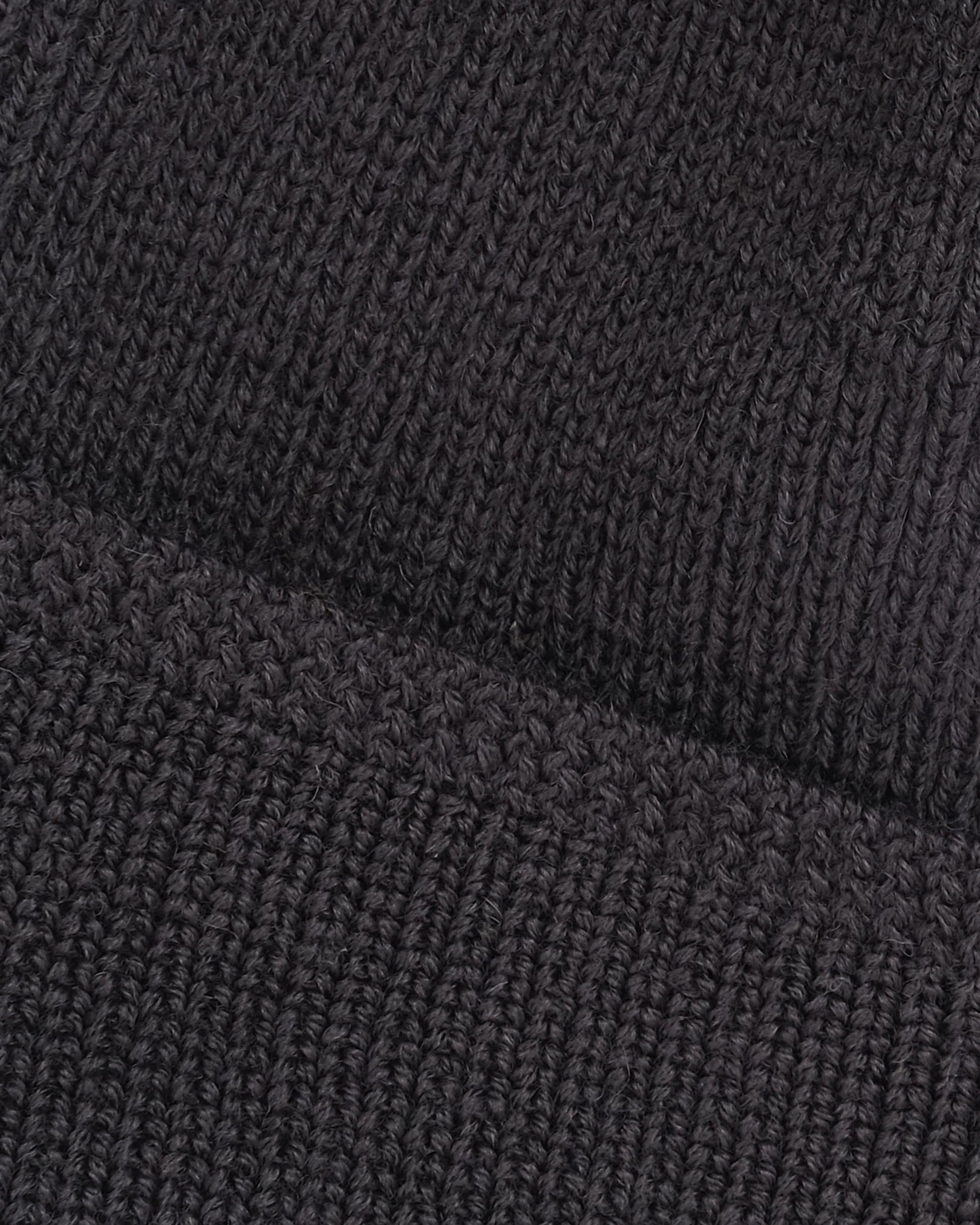 Wool Watch Cap Dark Charcoal